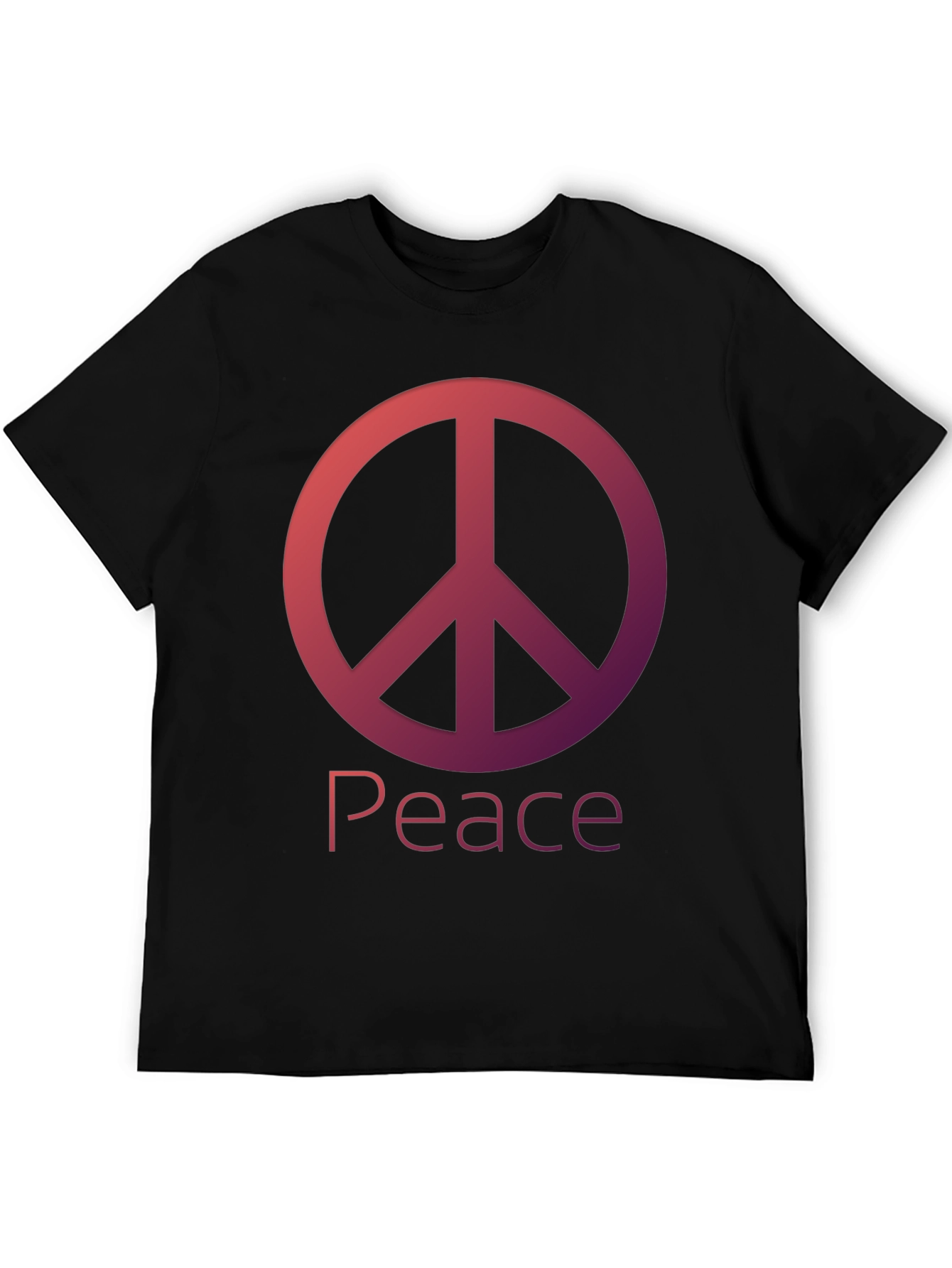 Peace Sign Black T-Shirt