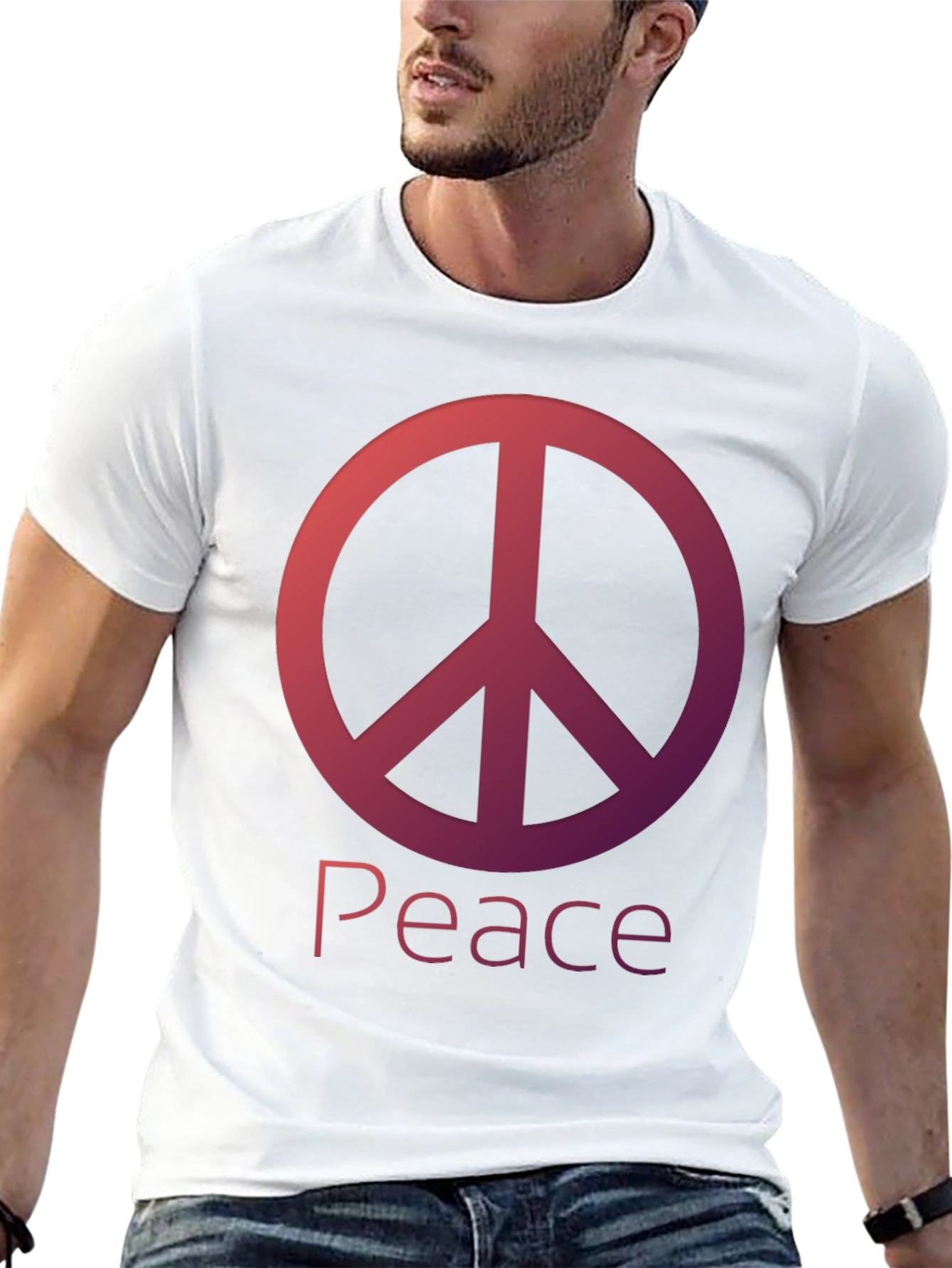Peace Sign Black T-Shirt