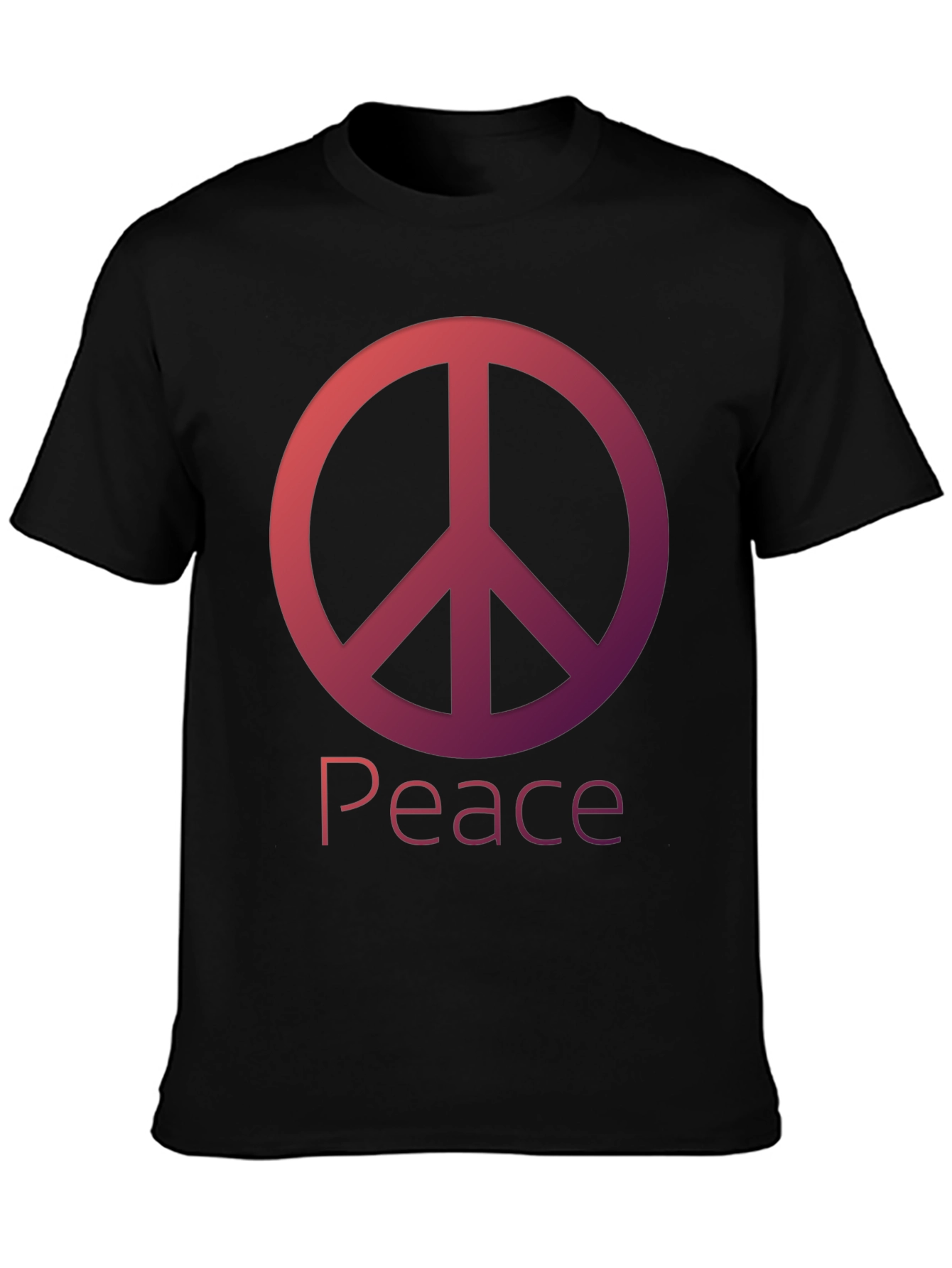 Peace Sign Black T-Shirt