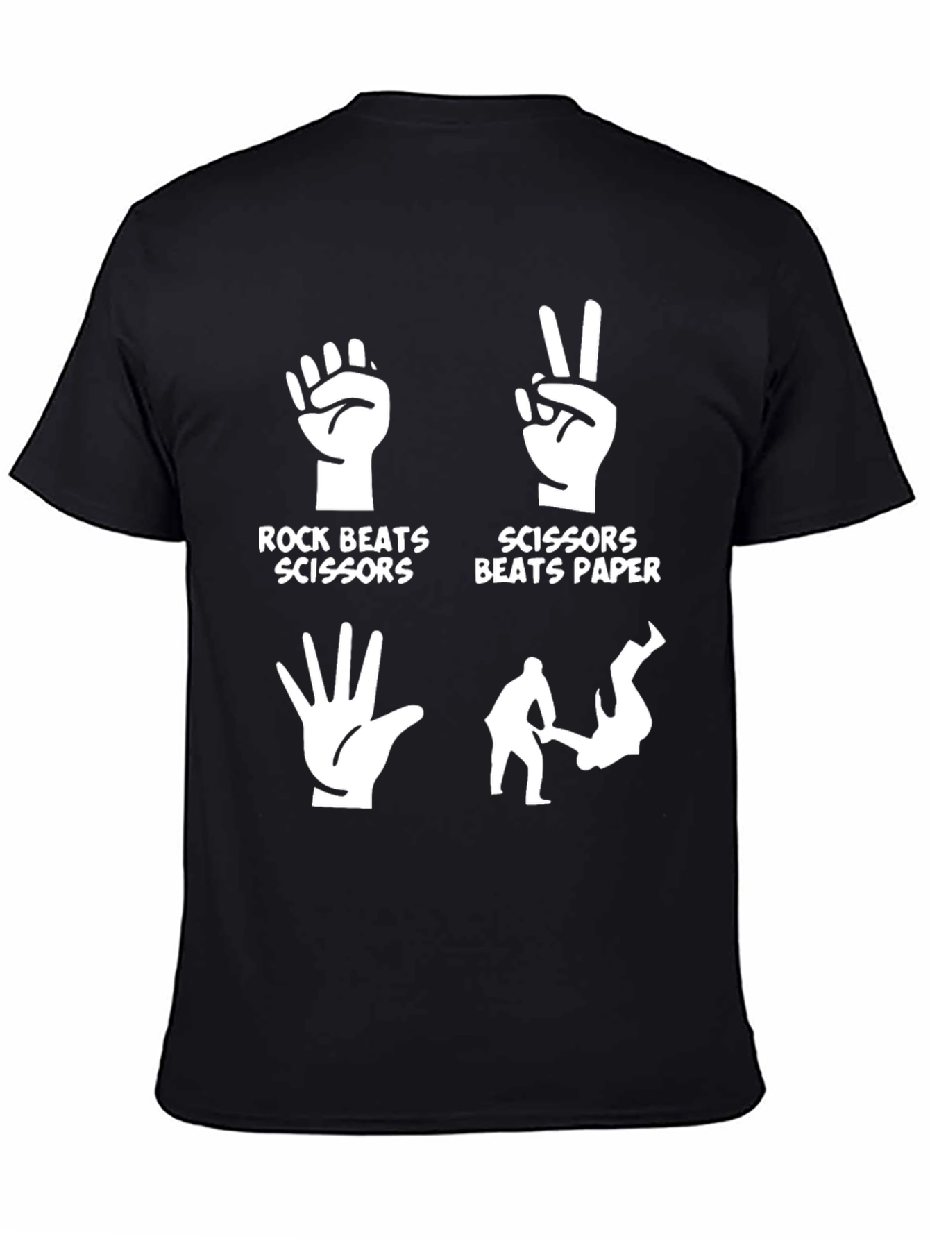 Rock Paper Scissors Graphic T-Shirt