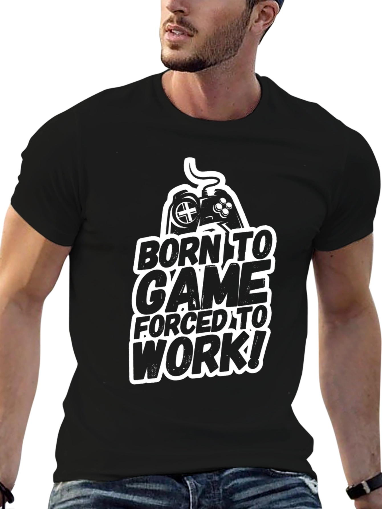 Born to Game Mens Black T-Shirt