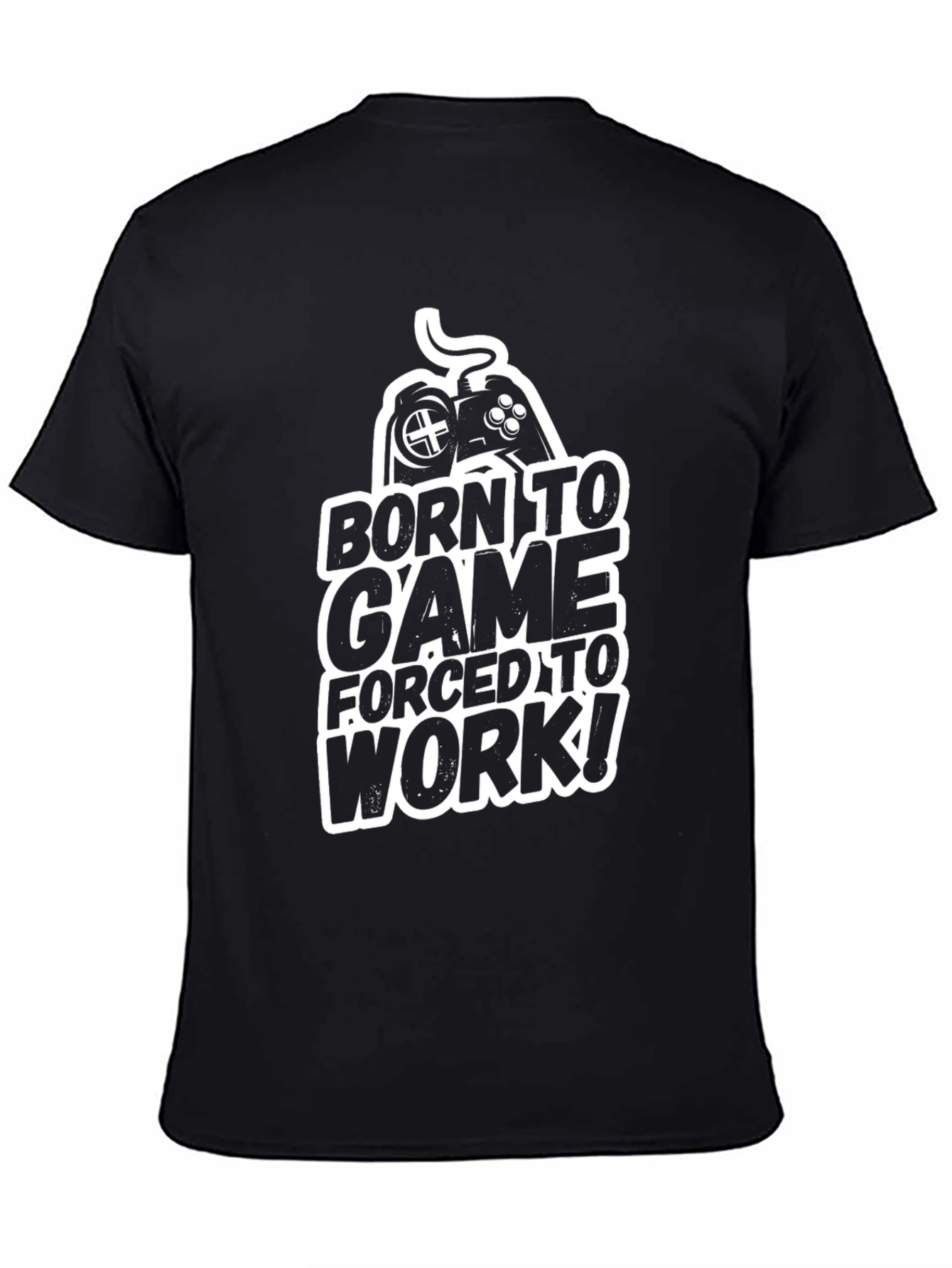 Born to Game Mens Black T-Shirt