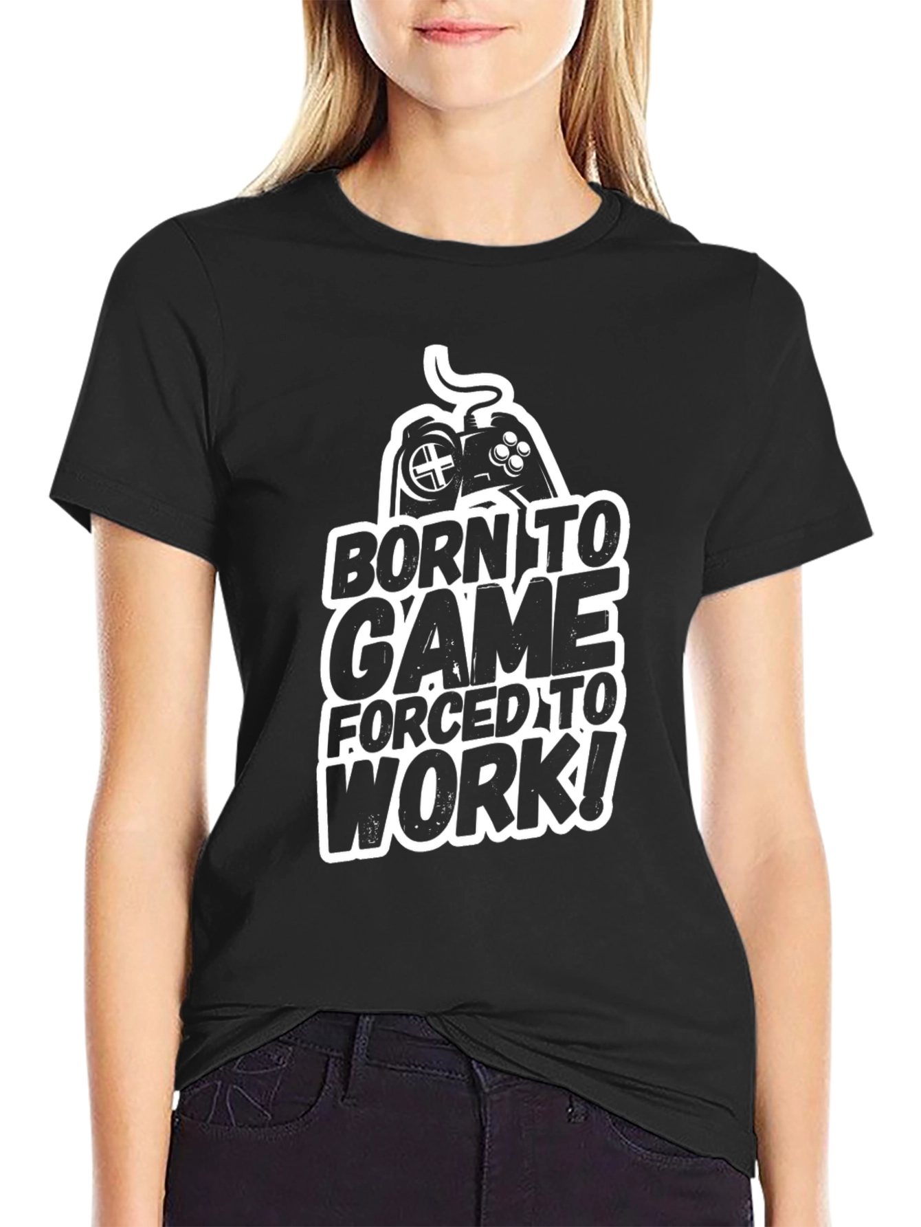 Born to Game Mens Black T-Shirt