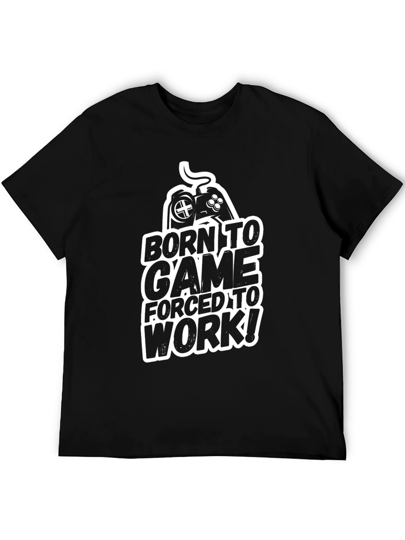Born to Game Mens Black T-Shirt