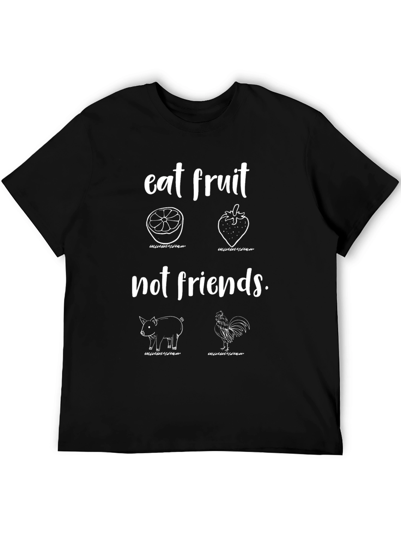 Eat Fruit Not Friends Vegan T-Shirt
