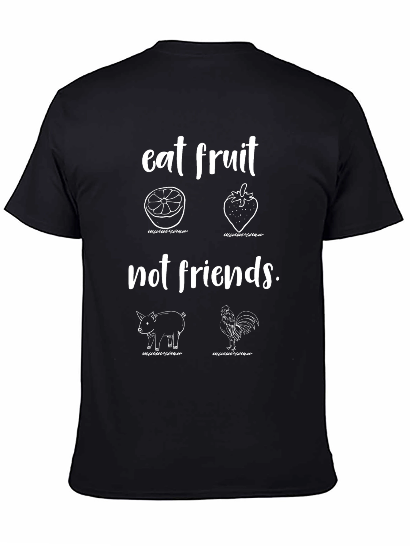 Eat Fruit Not Friends Vegan T-Shirt