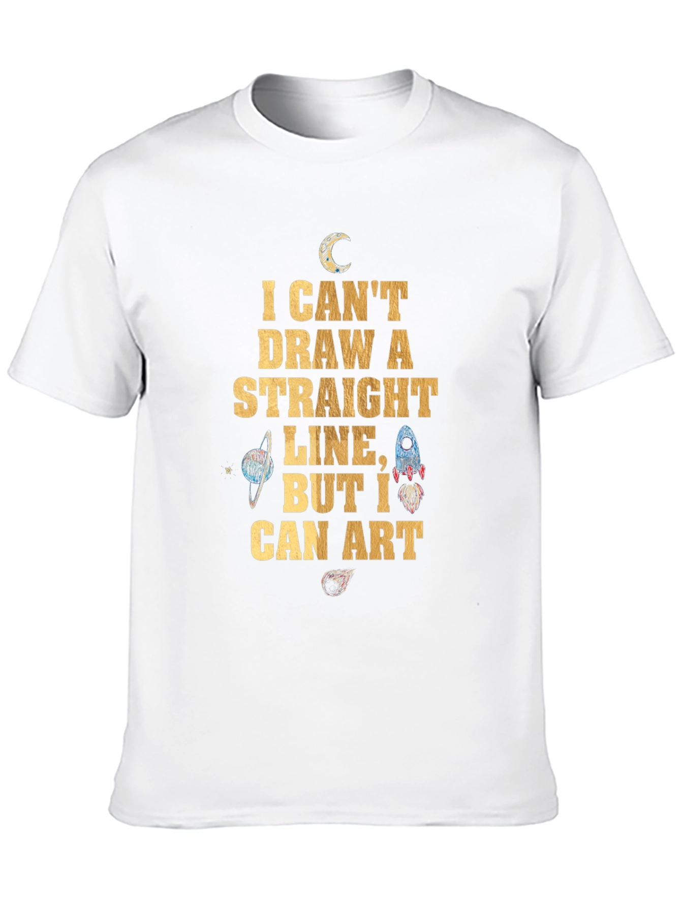I Can Art Graphic Tee - Black Cotton Shirt