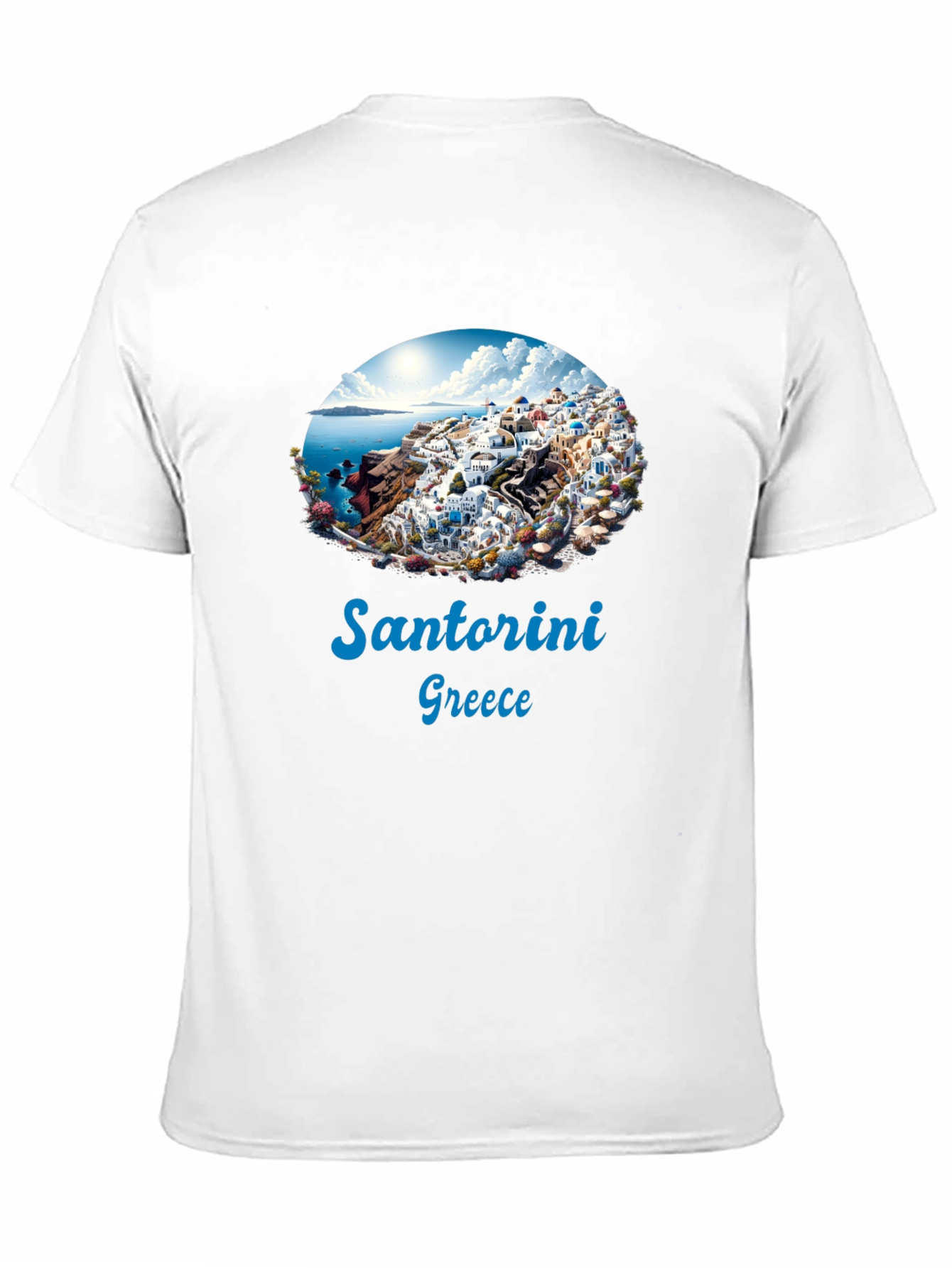 Santorini Greece Graphic T-Shirt