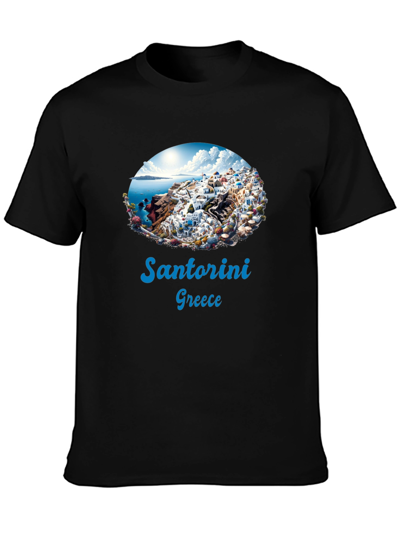 Santorini Greece Graphic T-Shirt