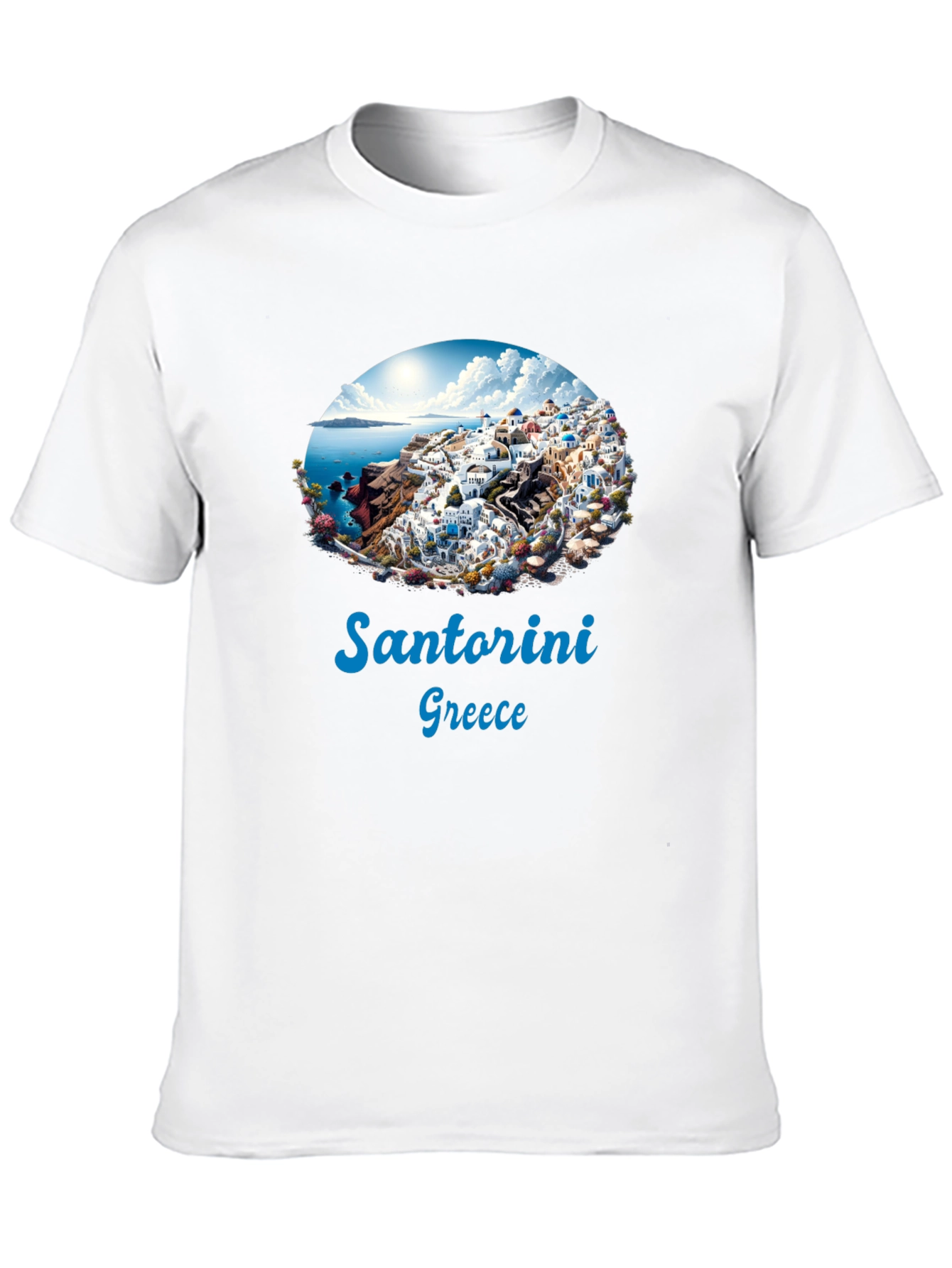 Santorini Greece Graphic T-Shirt
