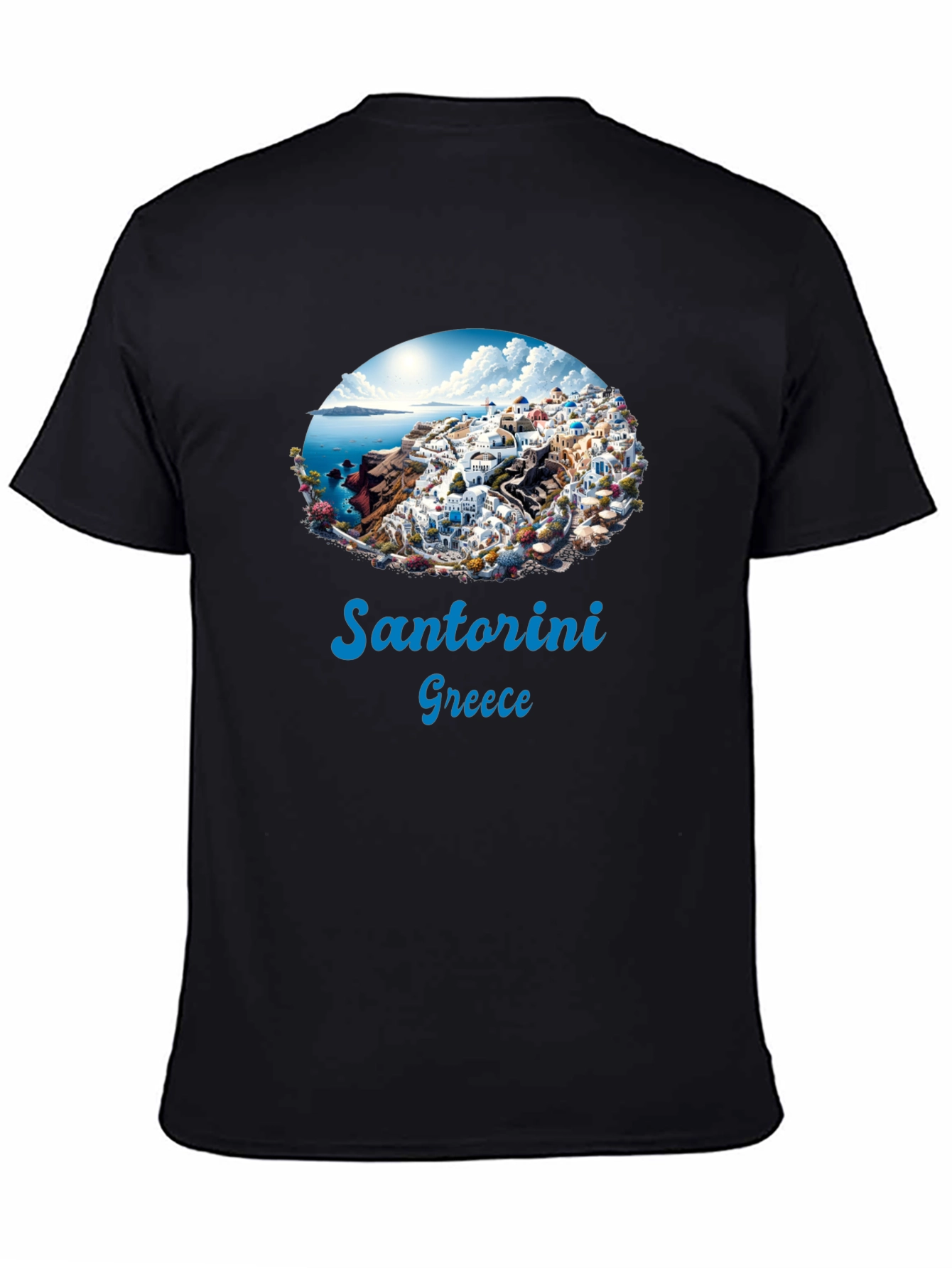 Santorini Greece Graphic T-Shirt