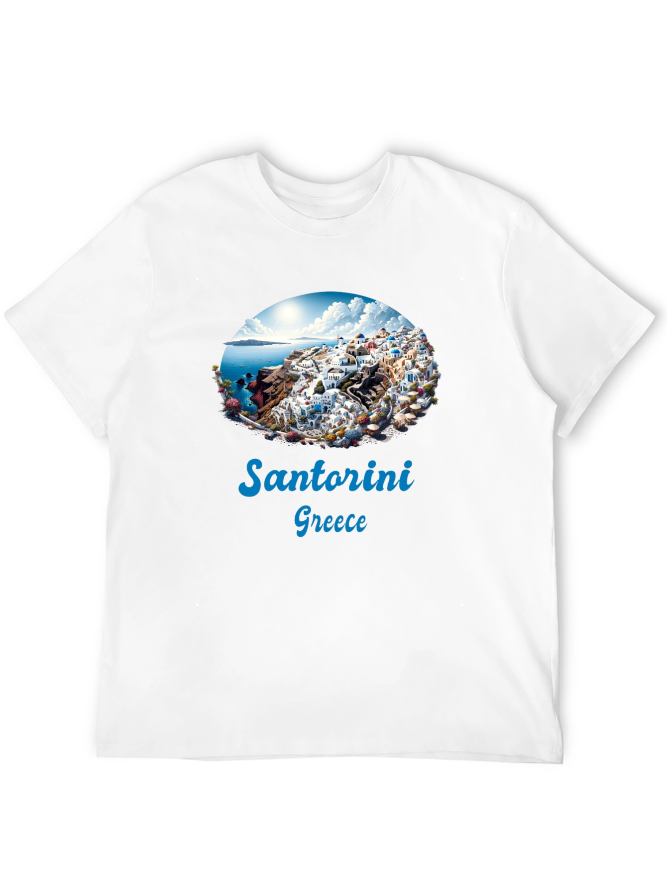 Santorini Greece Graphic T-Shirt