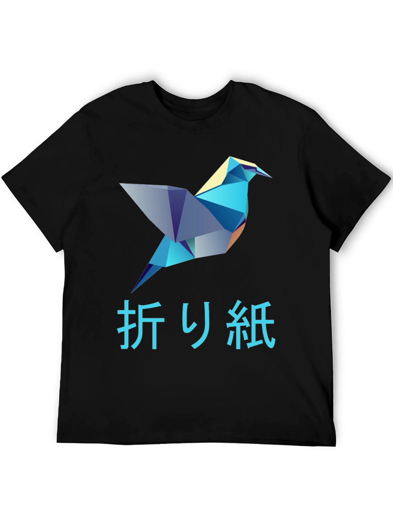 Origami Bird Graphic T-Shirt - Stylish Mens Tee