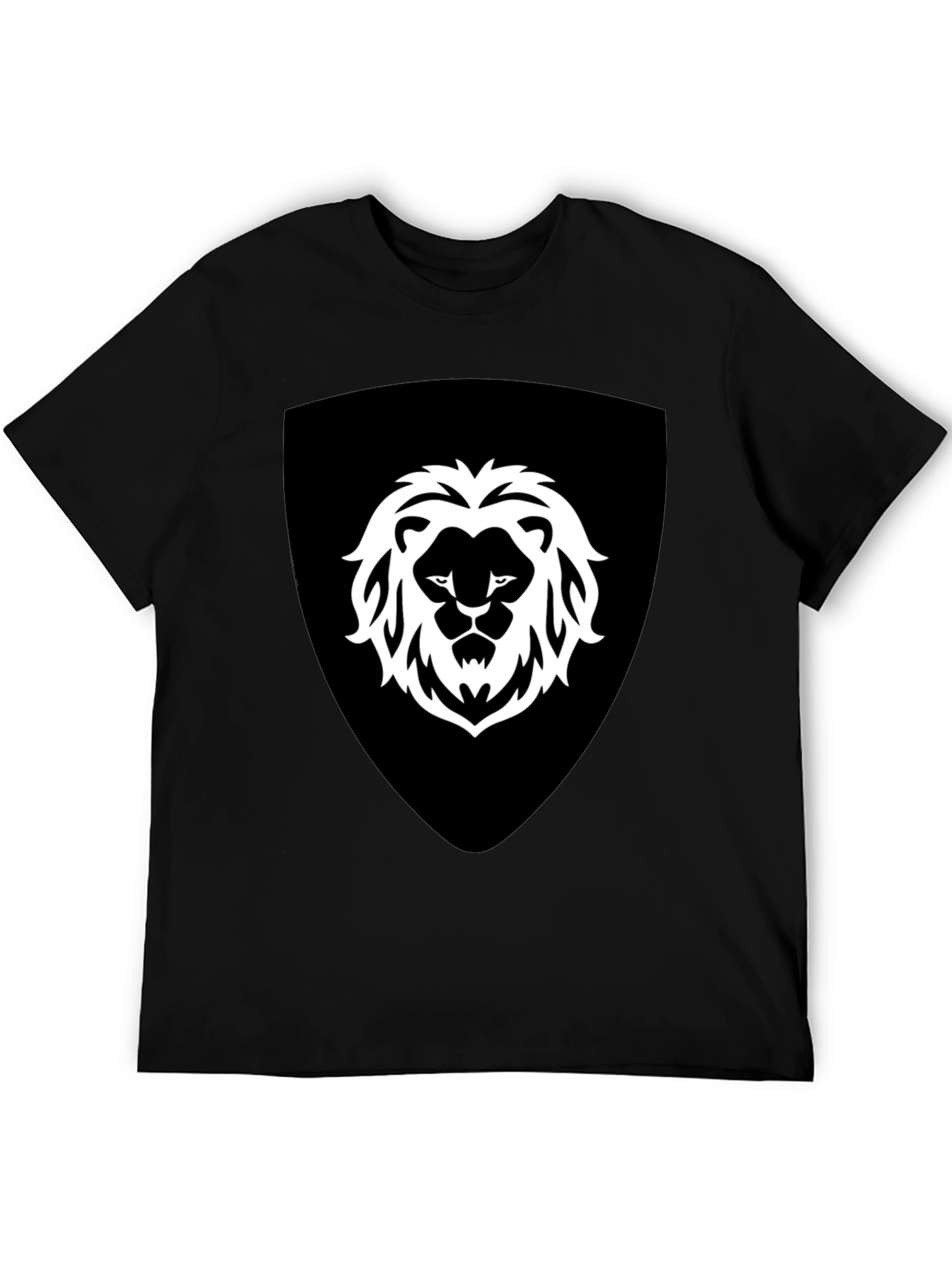 Lion Shield Graphic Tee - Bold Style