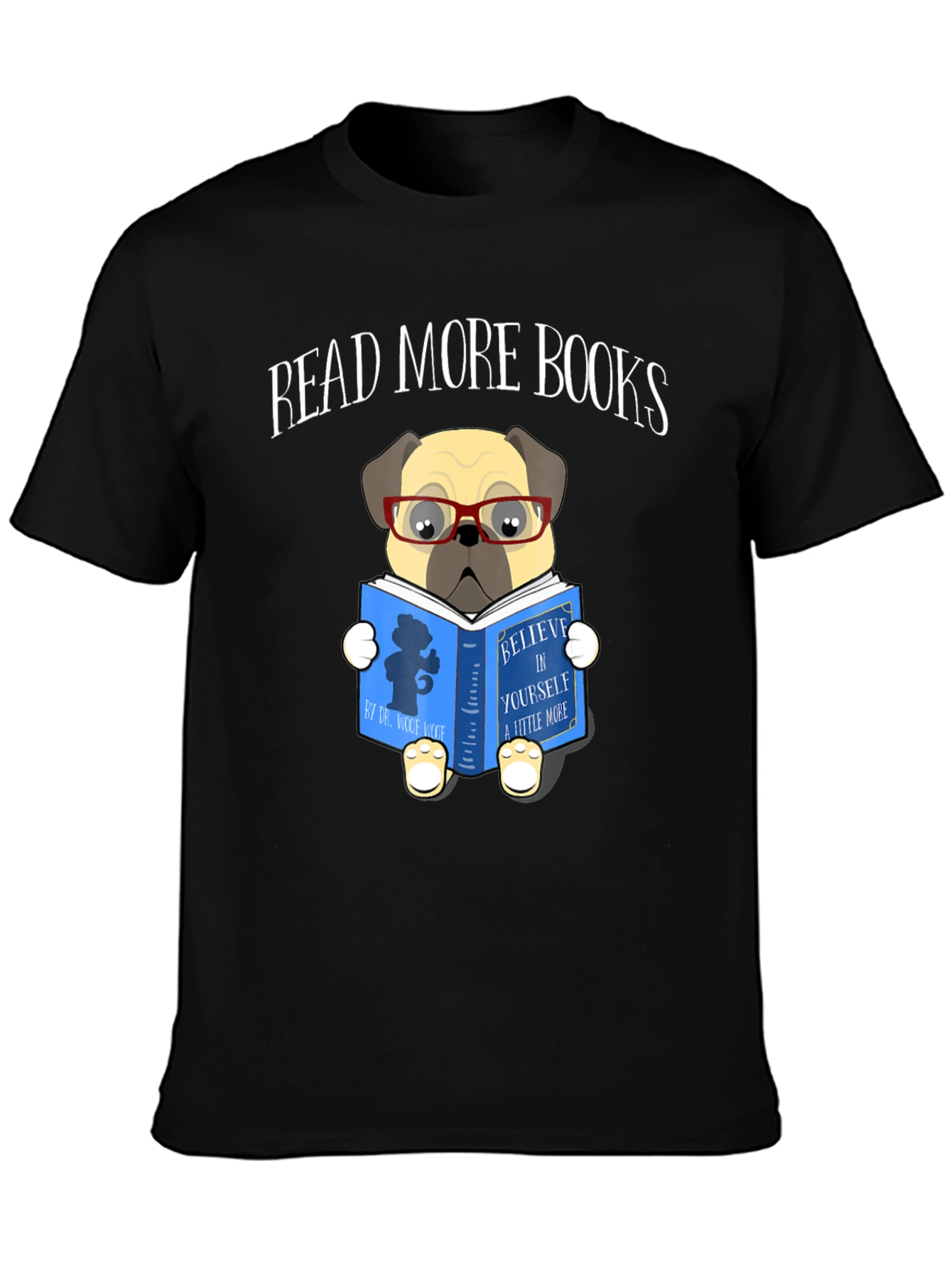 Read More Books Pug Graphic Tee