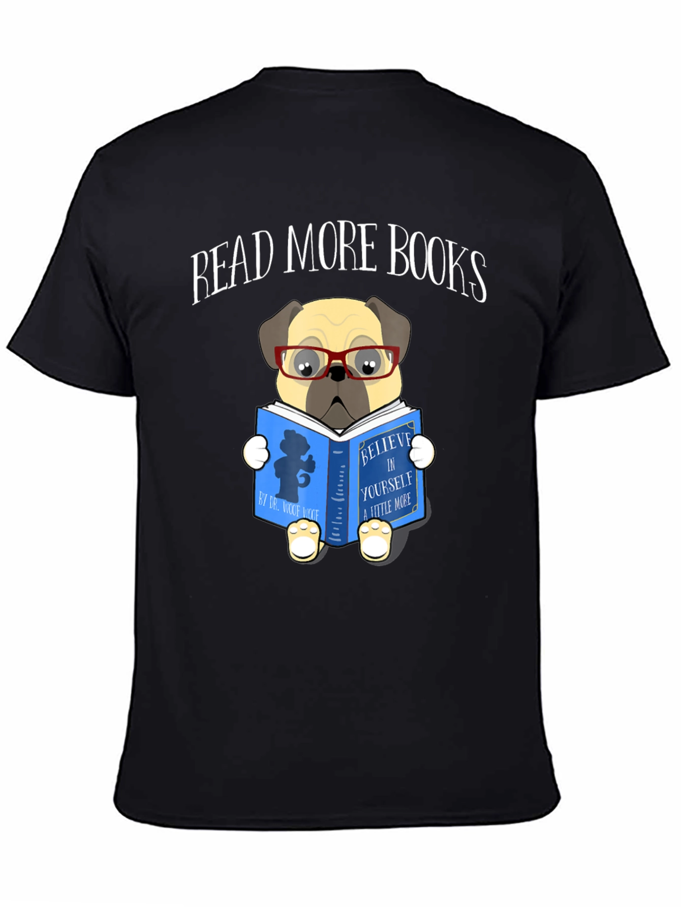 Read More Books Pug Graphic Tee