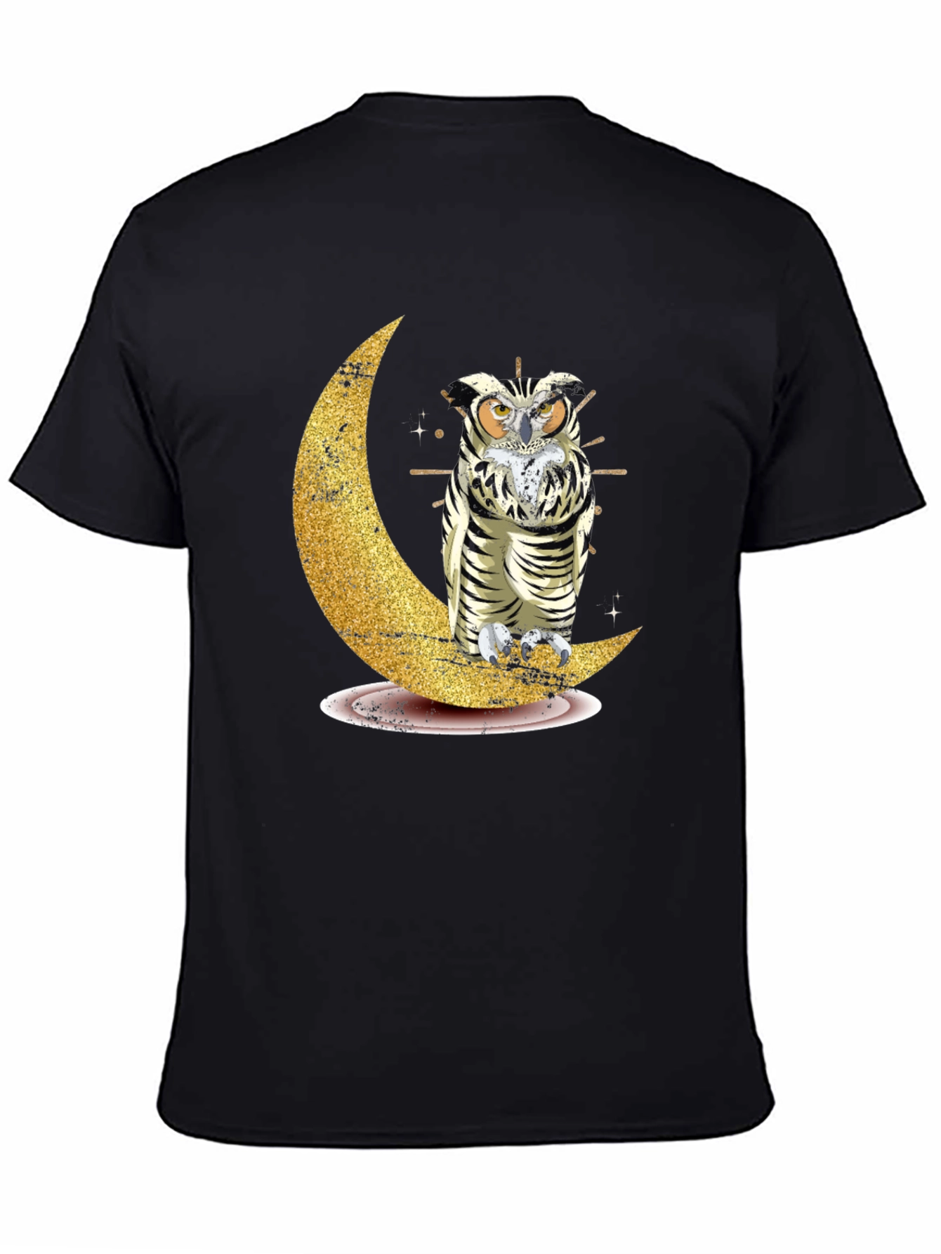 Owl on Moon Graphic Tee