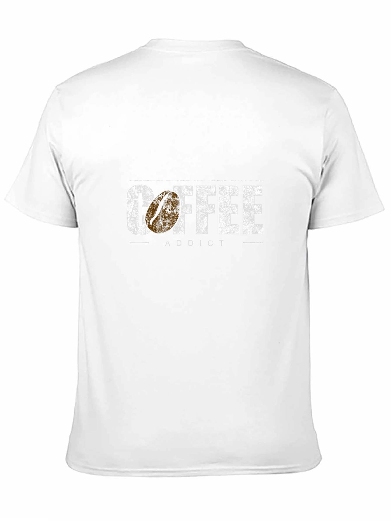 Coffee Addict Graphic Tee - Distressed Print