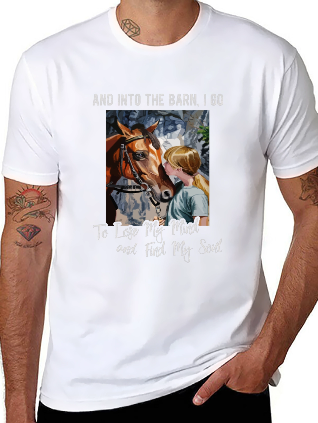 Barn Horse T-Shirt: Find Your Soul