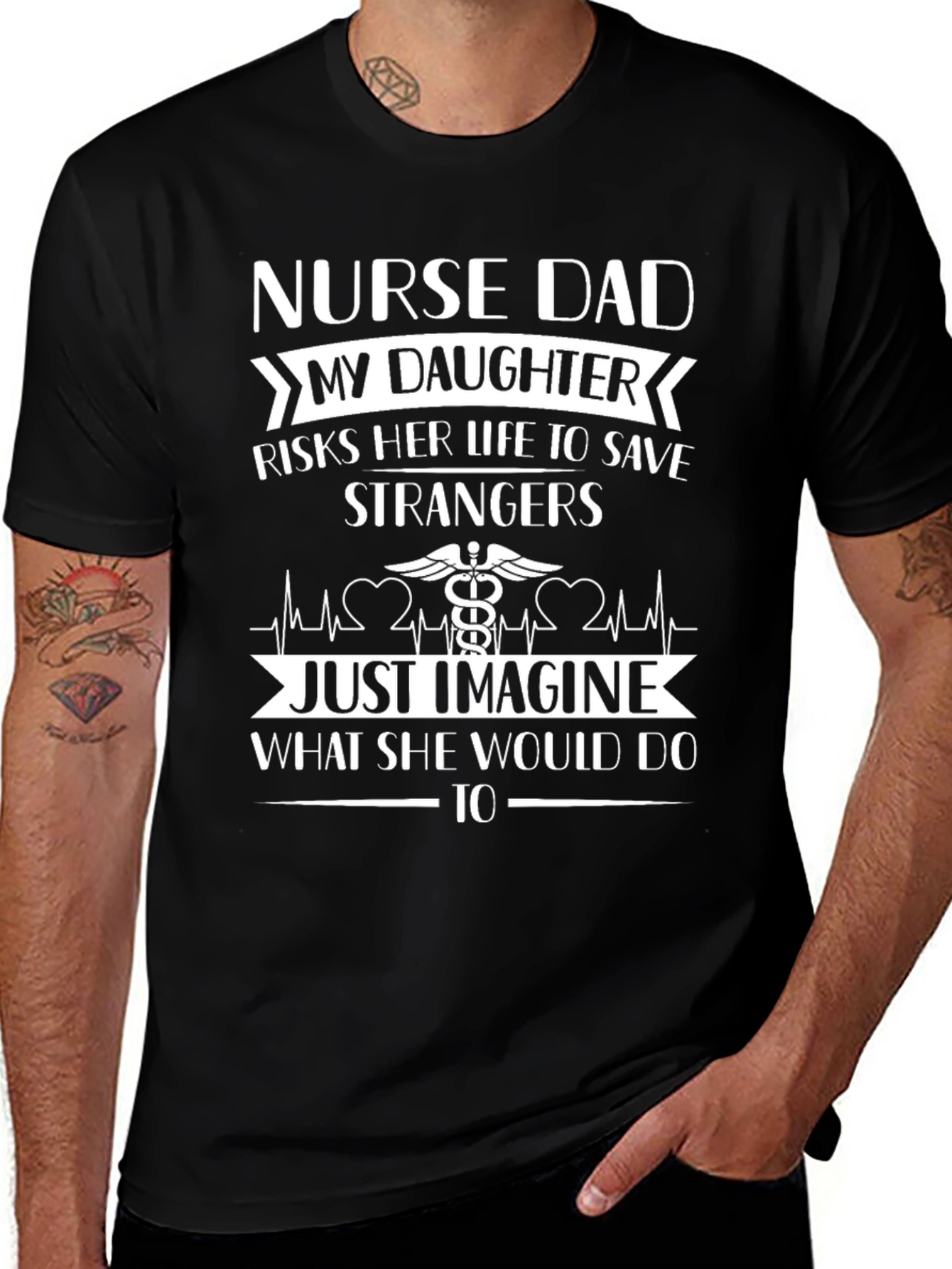 Nurse Dad Daughter T-Shirt