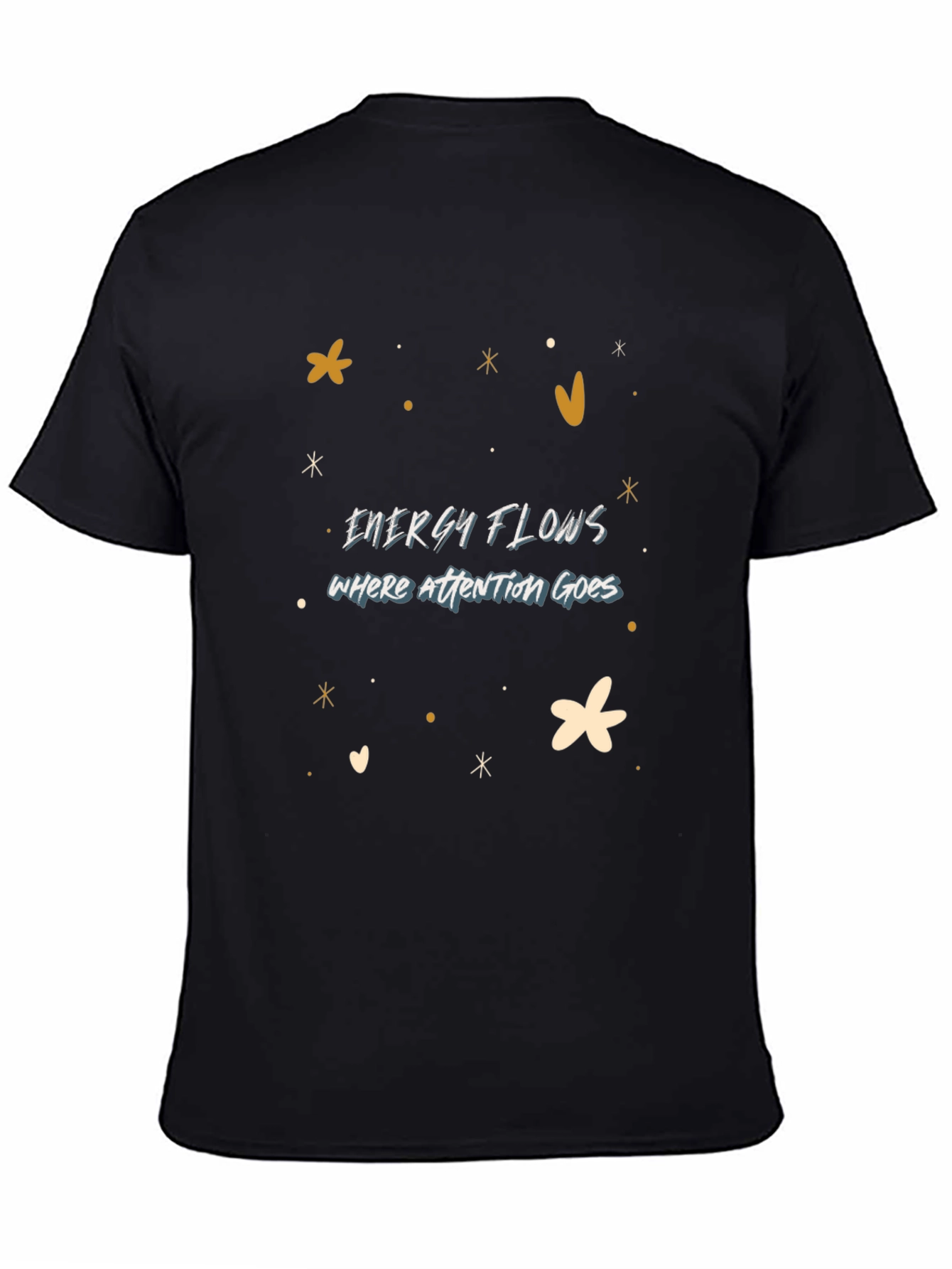 Energy Flows Graphic Tee - Unisex Black T-Shirt