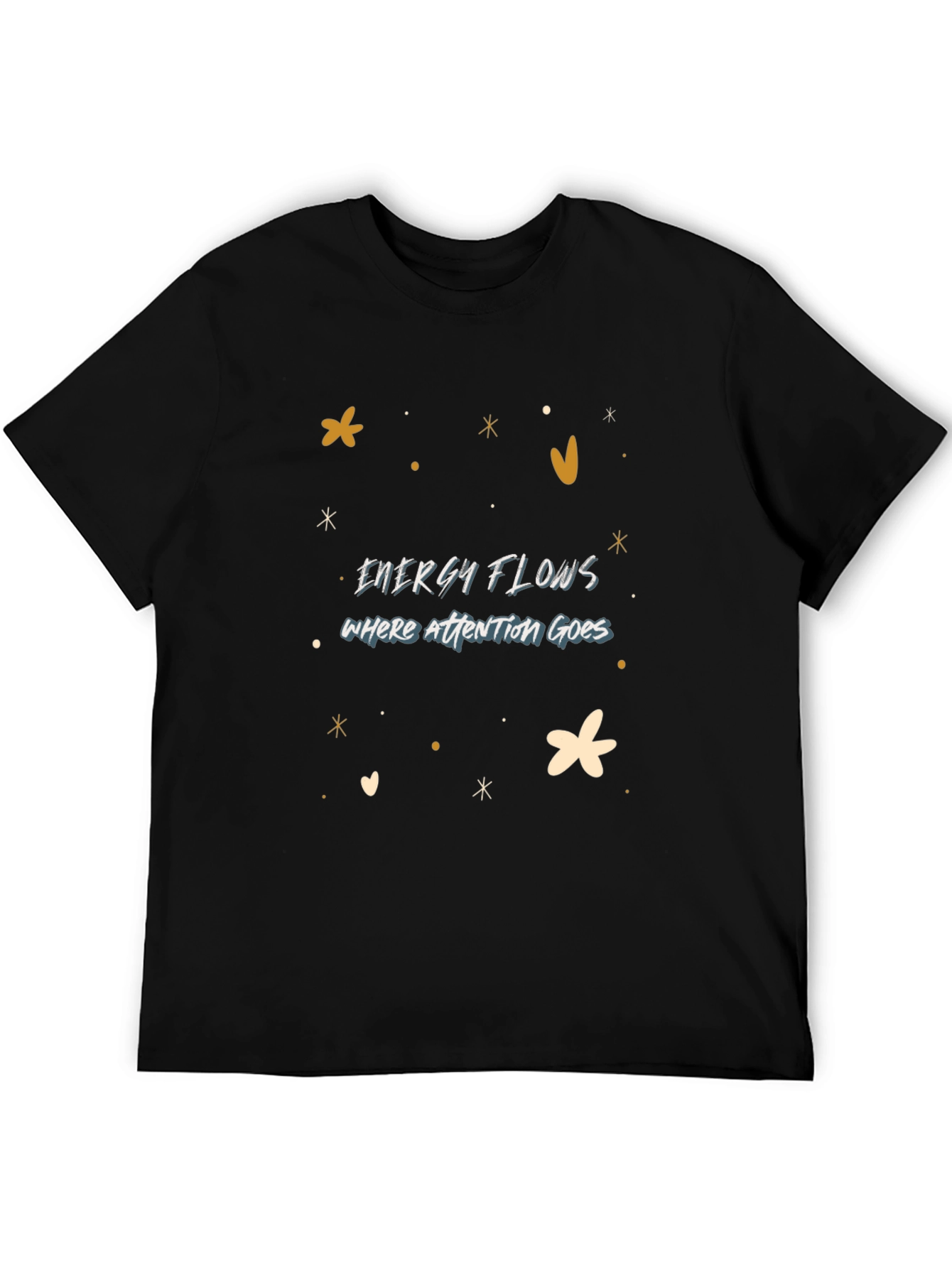 Energy Flows Graphic Tee - Unisex Black T-Shirt