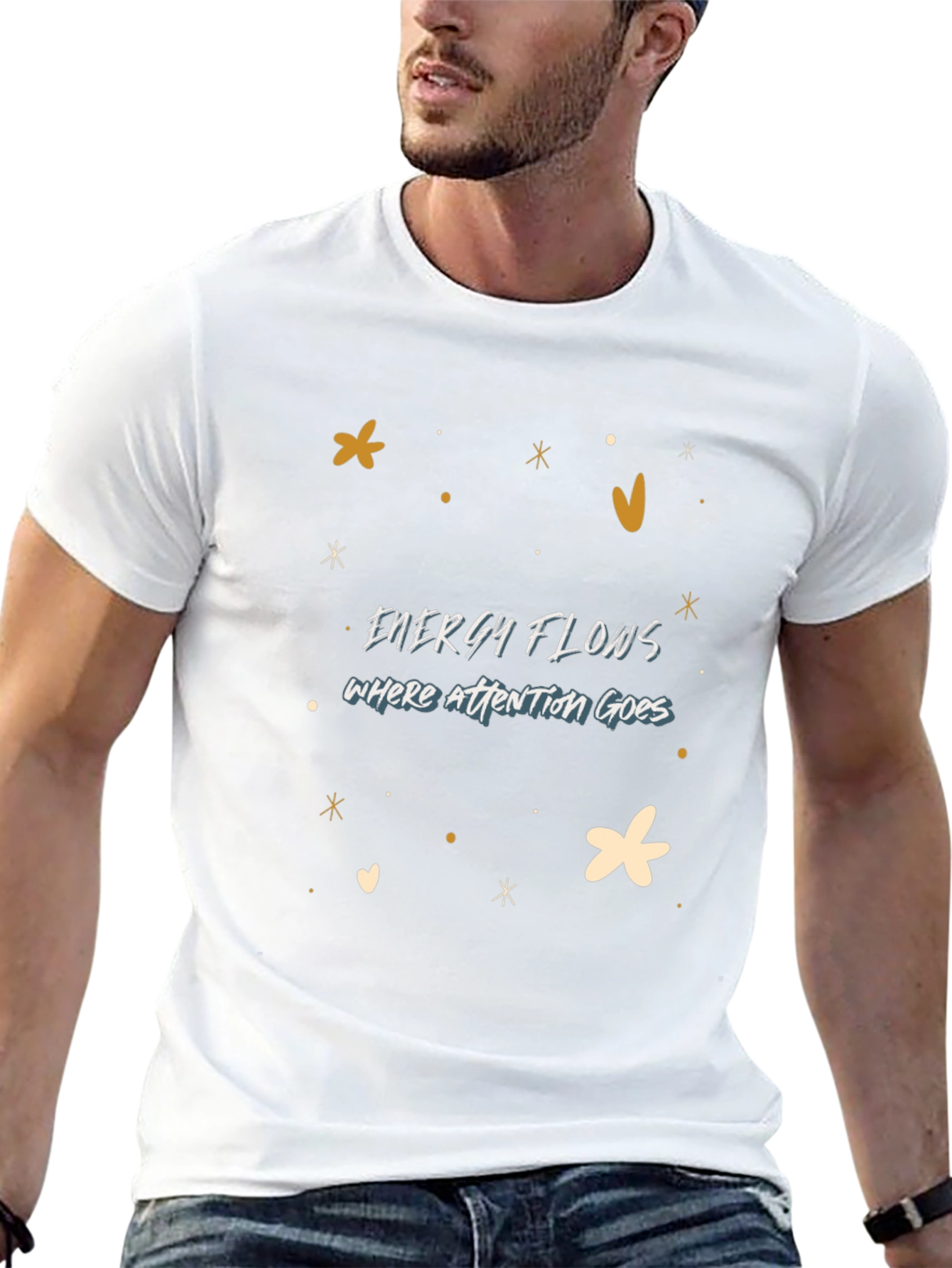 Energy Flows Graphic Tee - Unisex Black T-Shirt