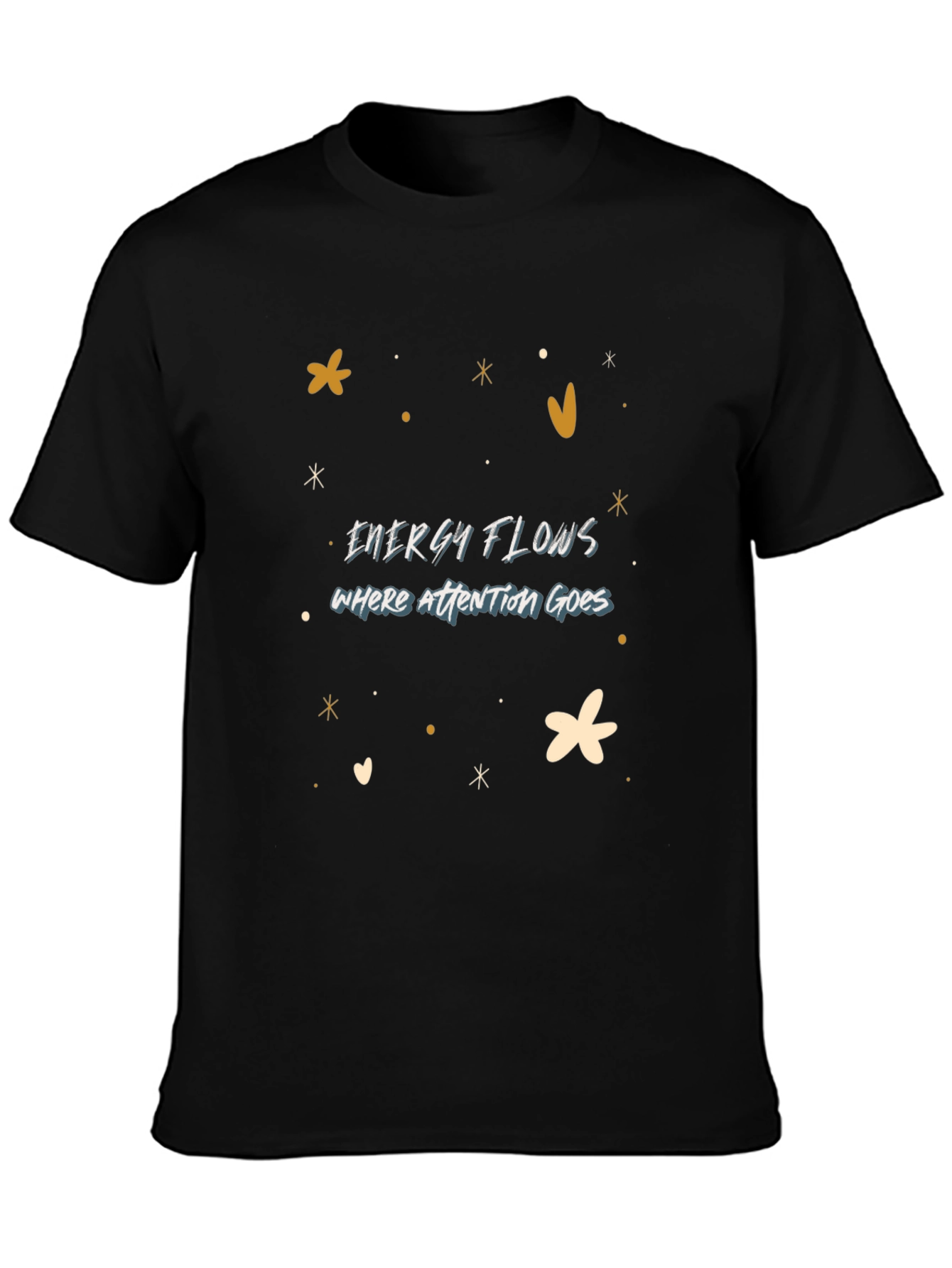 Energy Flows Graphic Tee - Unisex Black T-Shirt