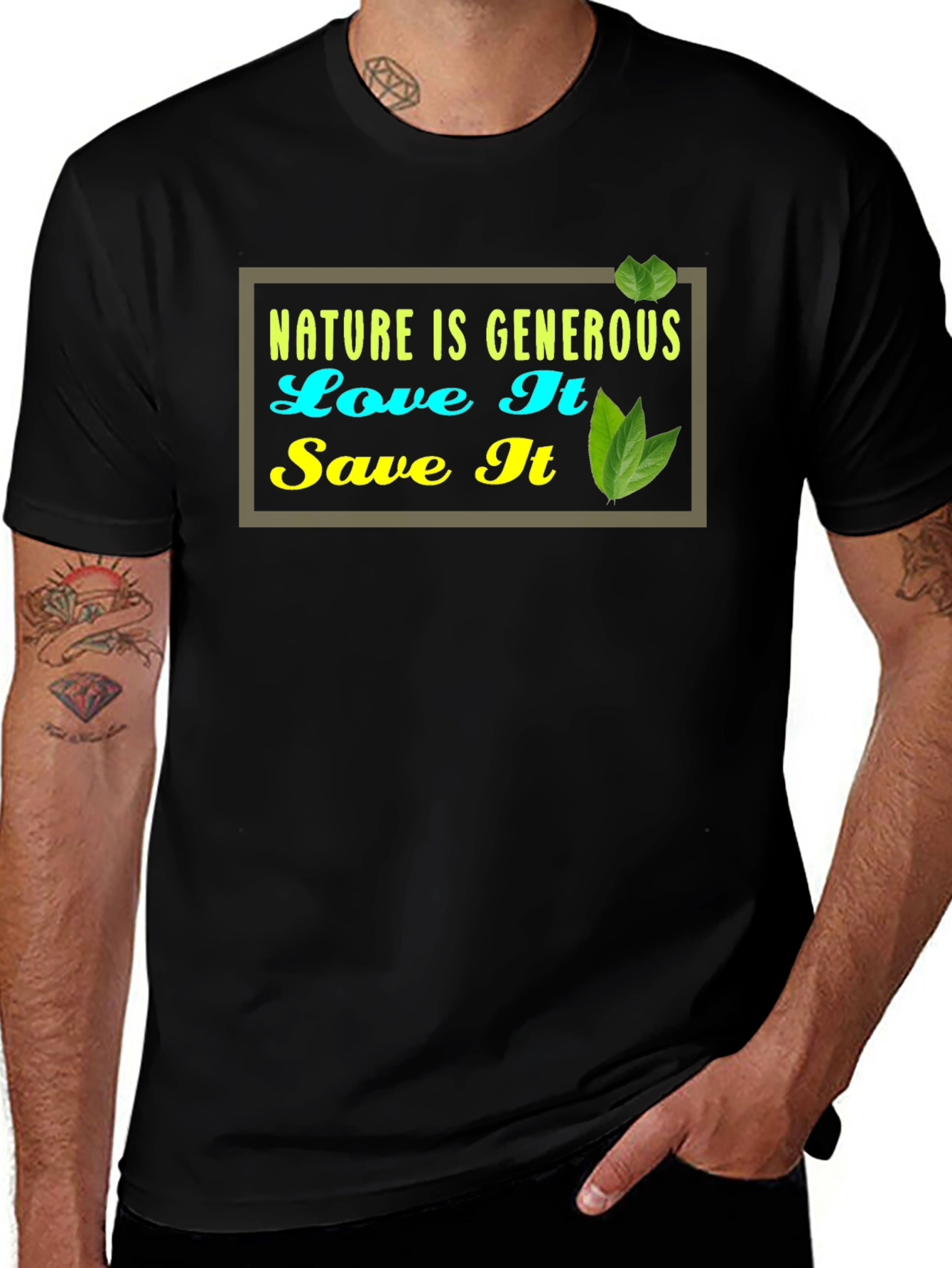 Nature is Generous Graphic Tee -  Eco-Friendly Style