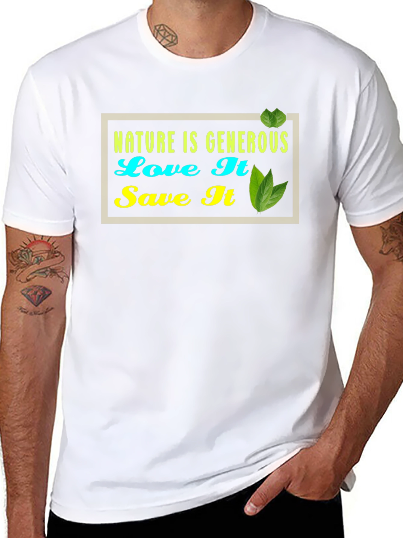 Nature is Generous Graphic Tee -  Eco-Friendly Style