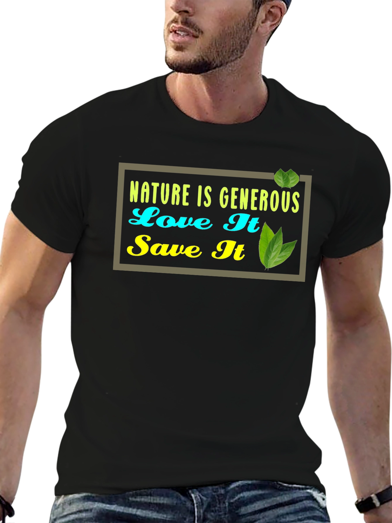 Nature is Generous Graphic Tee -  Eco-Friendly Style
