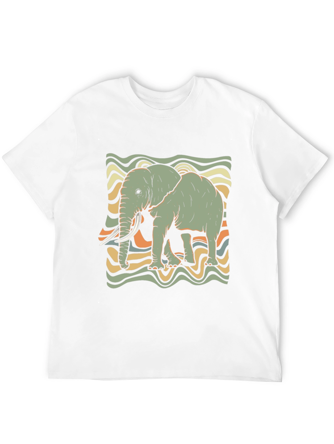 Retro Elephant Graphic Tee - Unisex