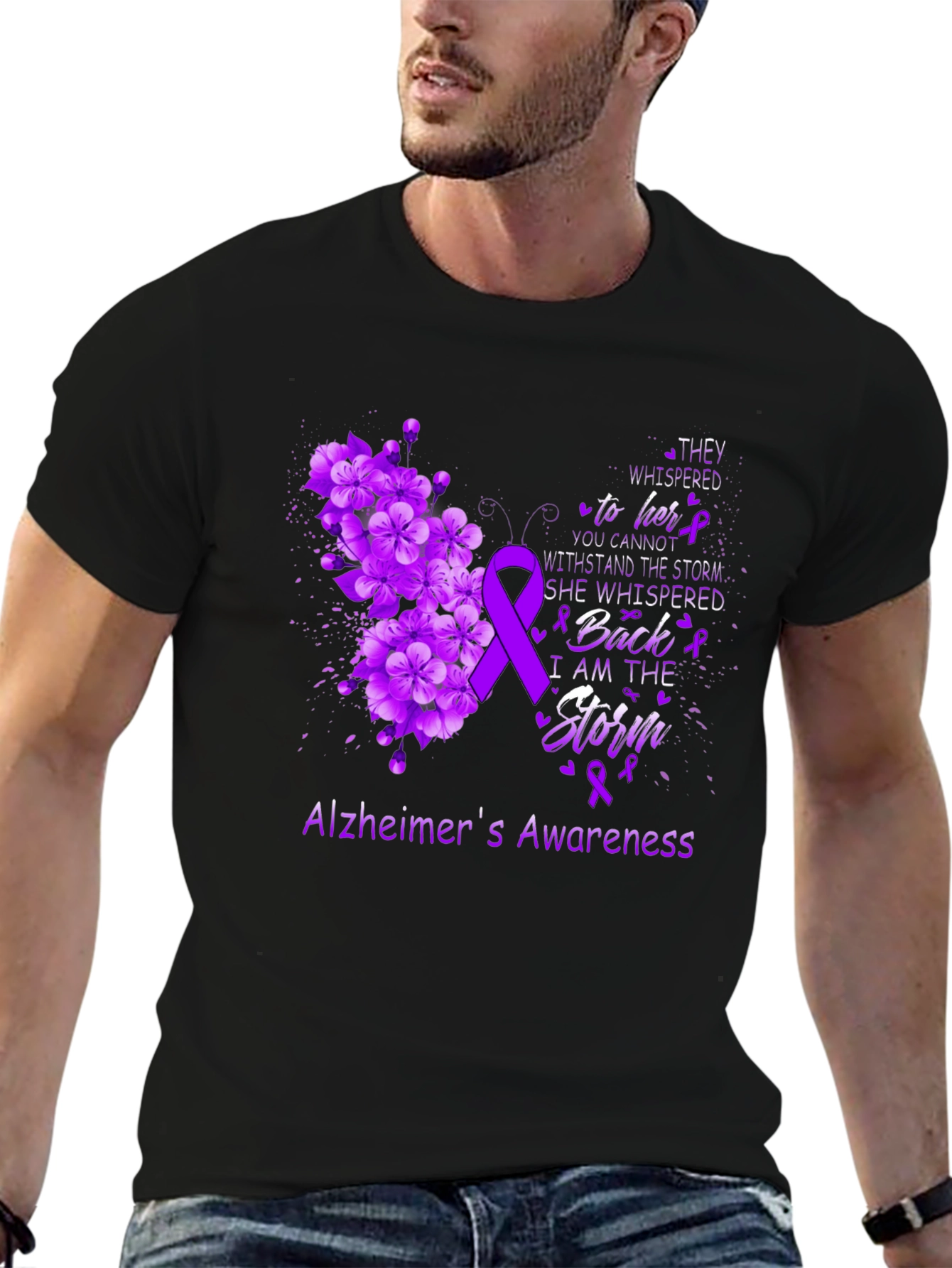 Alzheimers Awareness T-Shirt: I Am The Storm