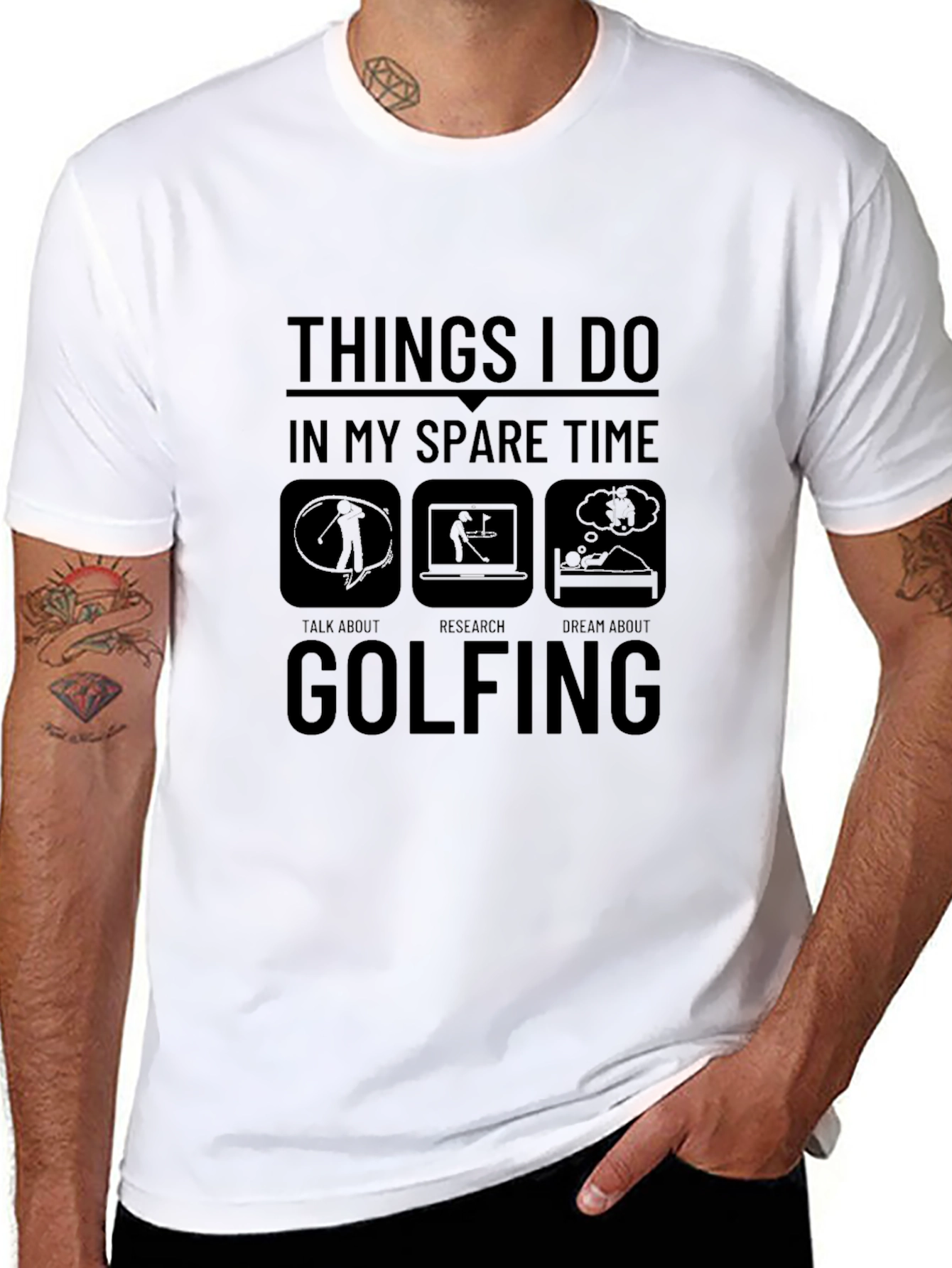 Golfing Spare Time Tee