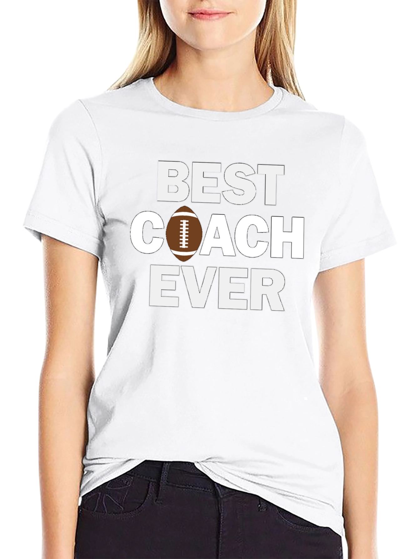 Best Coach Ever Football T-Shirt