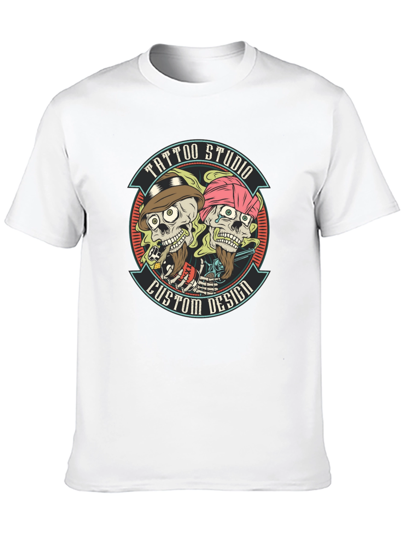Tattoo Studio Custom Design Black T-Shirt
