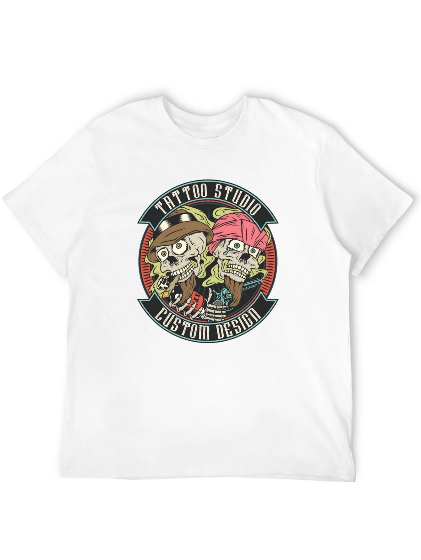 Tattoo Studio Custom Design Black T-Shirt