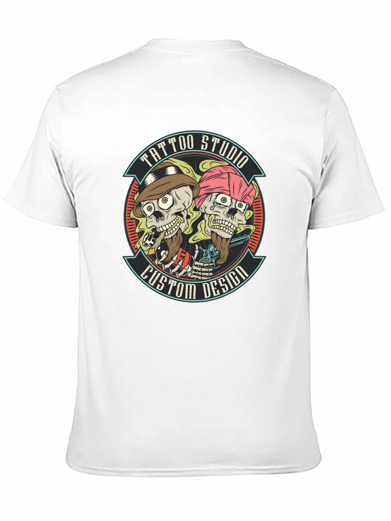 Tattoo Studio Custom Design Black T-Shirt