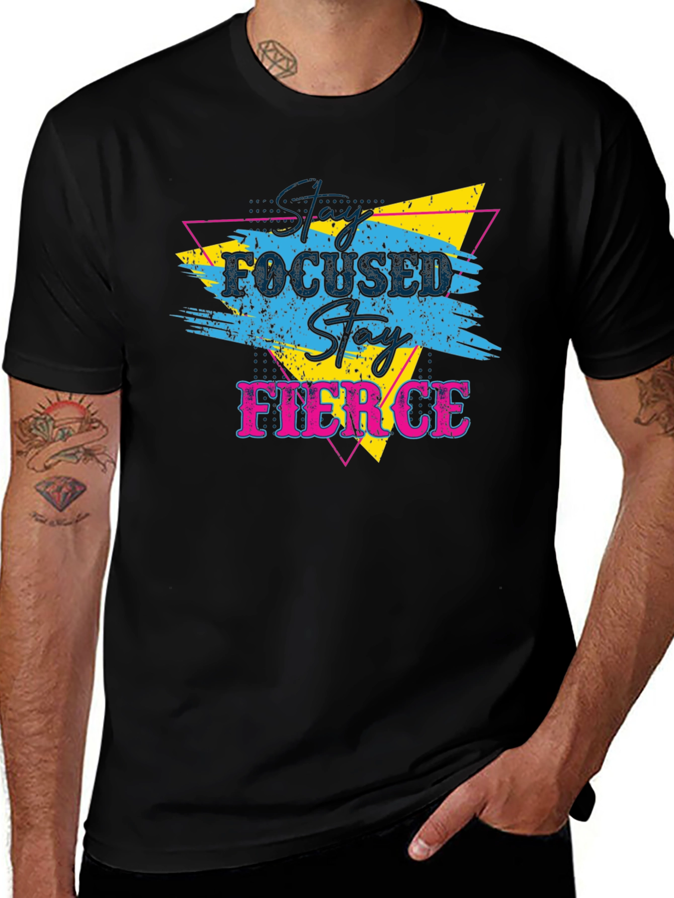 Stay Focused Stay Fierce Graphic T-Shirt