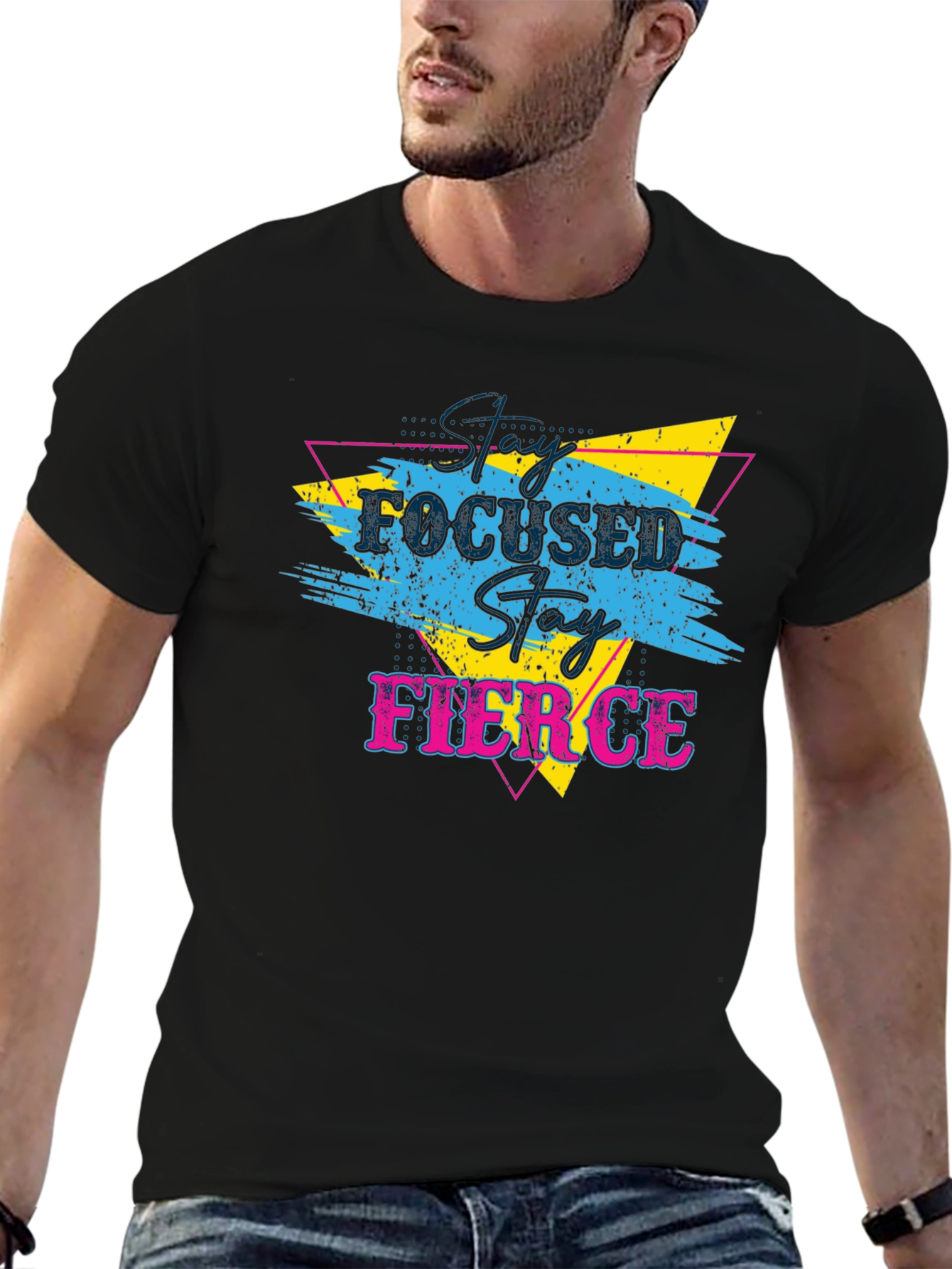 Stay Focused Stay Fierce Graphic T-Shirt