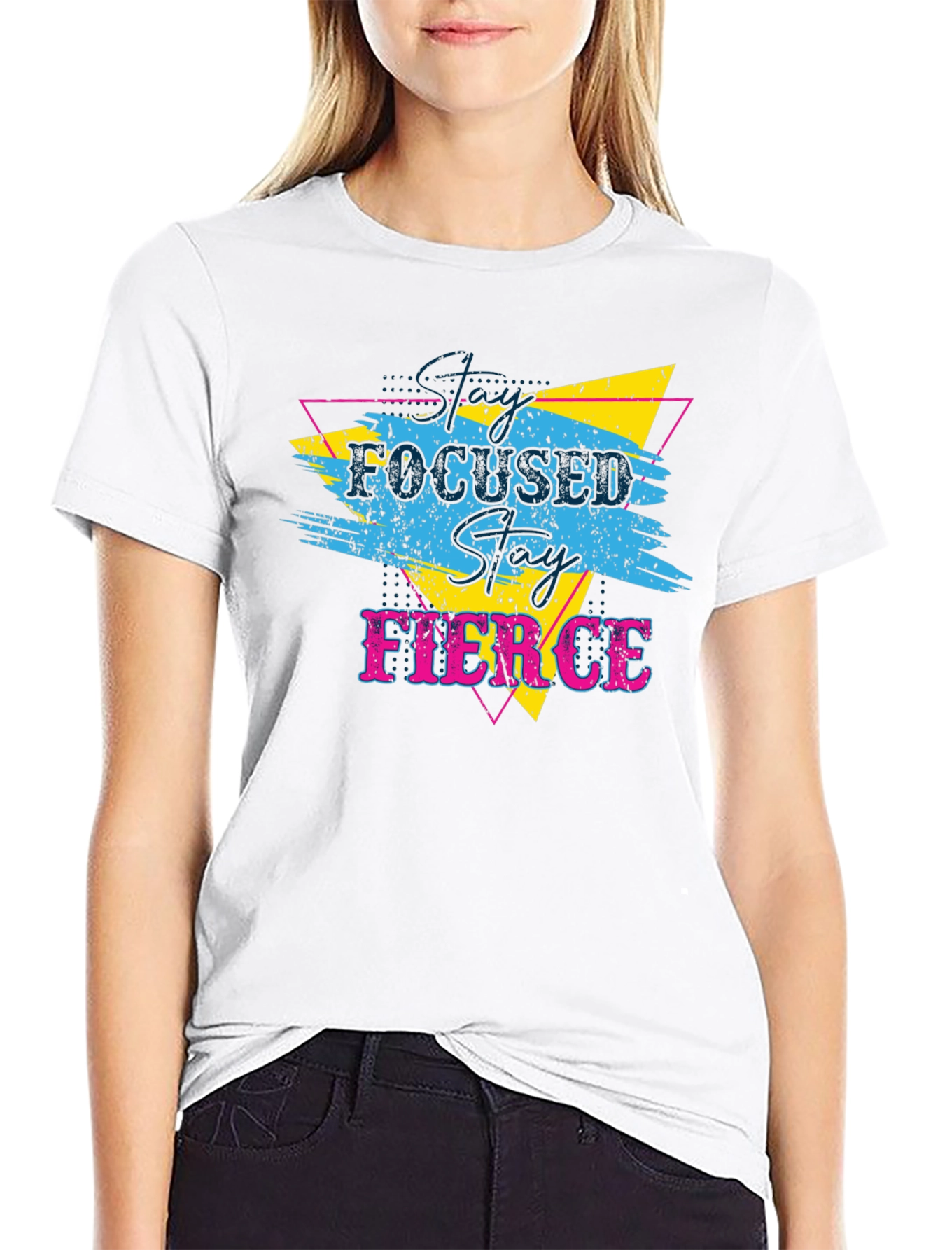 Stay Focused Stay Fierce Graphic T-Shirt