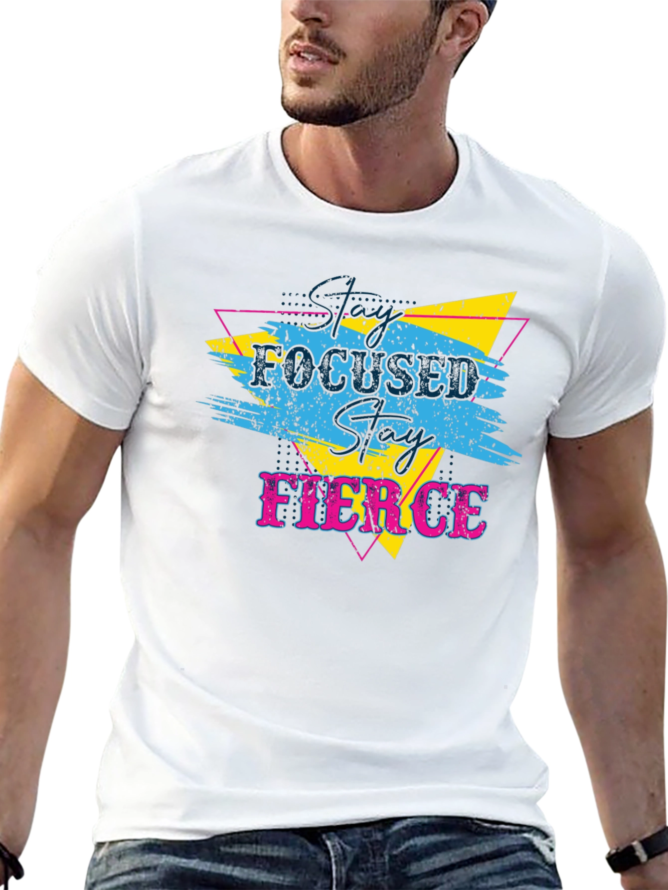 Stay Focused Stay Fierce Graphic T-Shirt