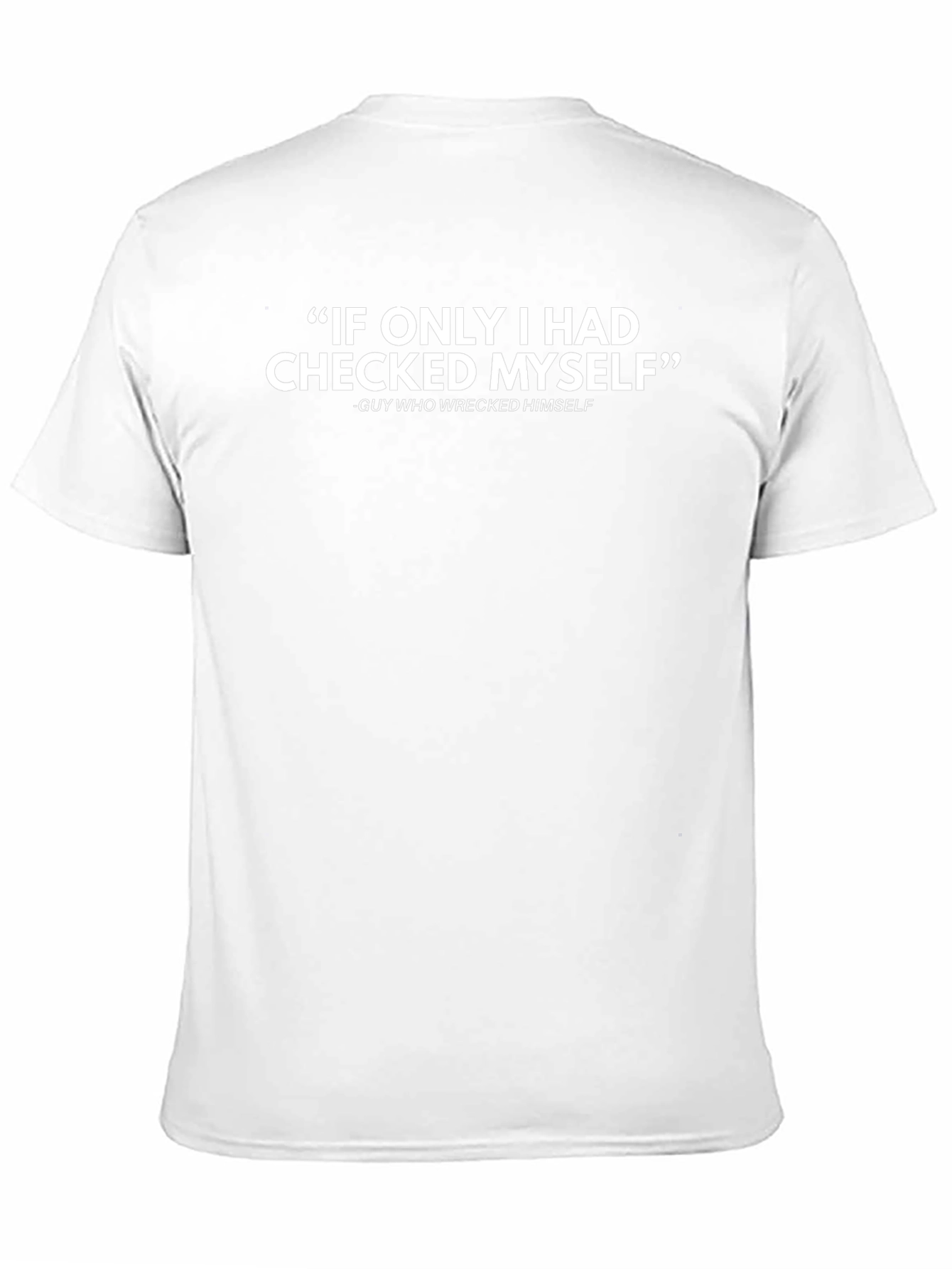 Funny Check Myself Black T-Shirt