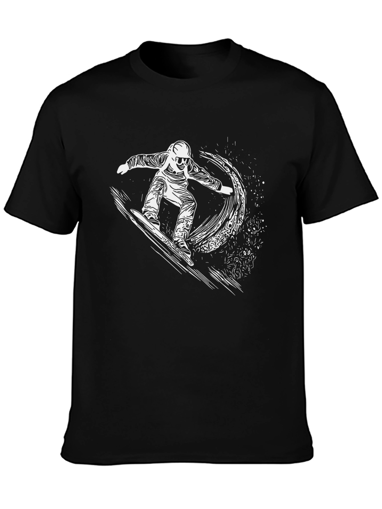 Snowboarder Graphic Tee - Black T-Shirt