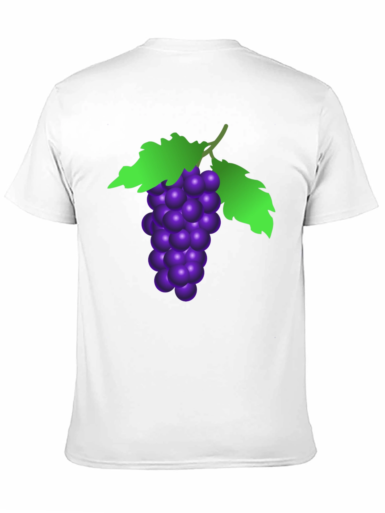 Grape Graphic Tee - Black Cotton T-Shirt