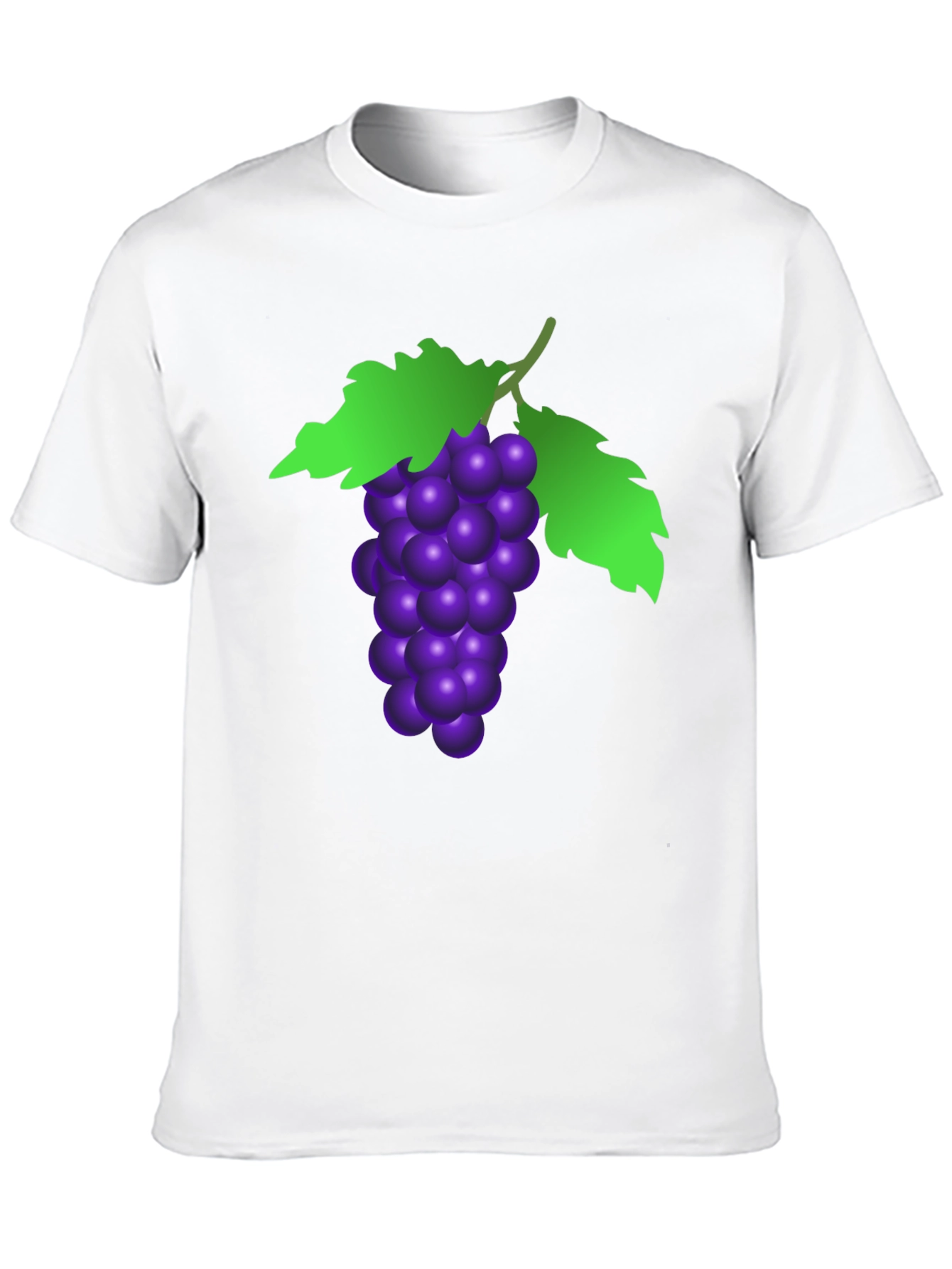Grape Graphic Tee - Black Cotton T-Shirt