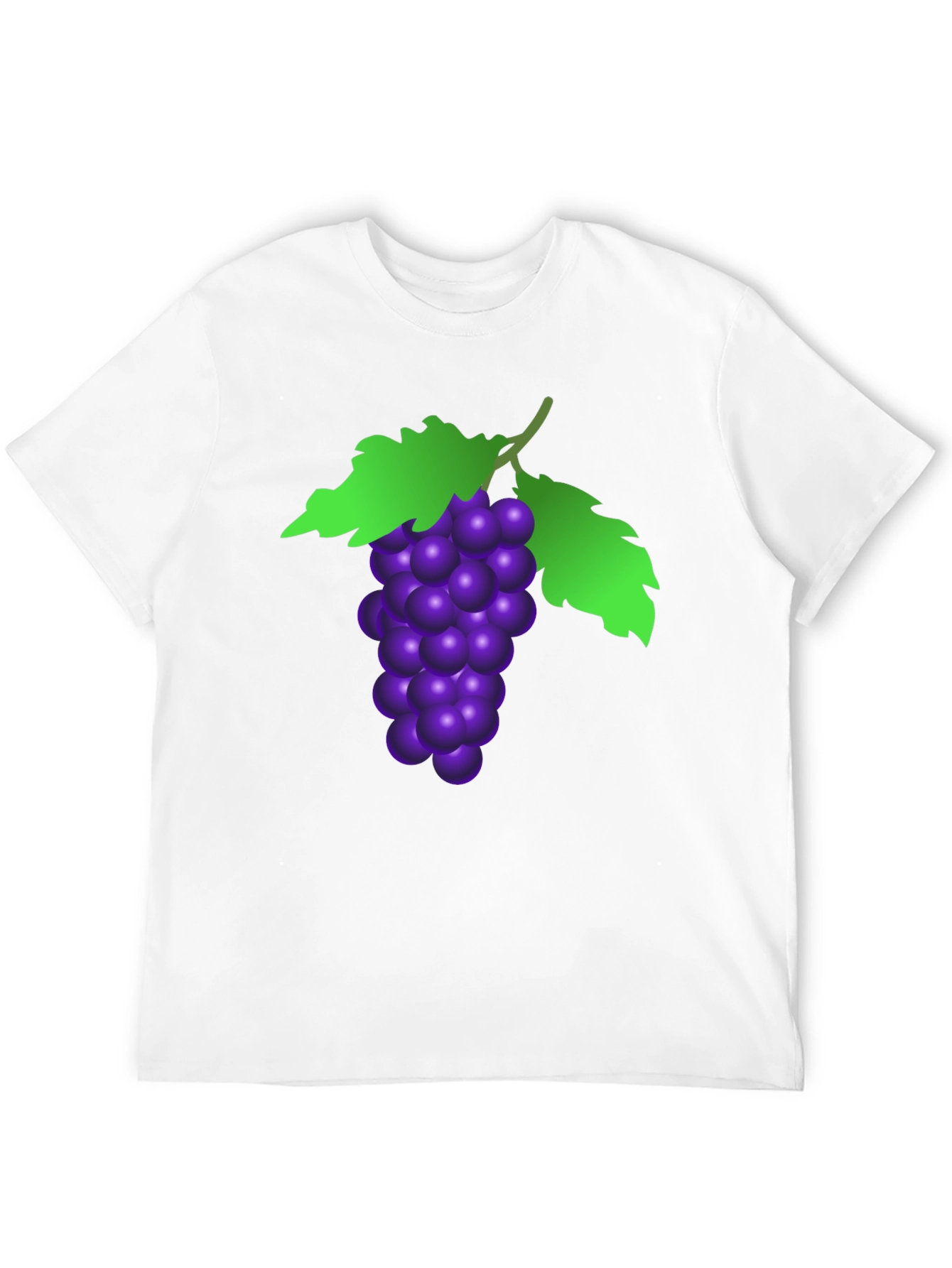 Grape Graphic Tee - Black Cotton T-Shirt
