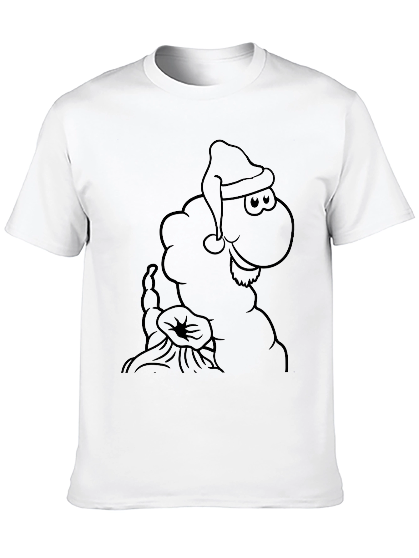 Santa Sheep Graphic T-Shirt