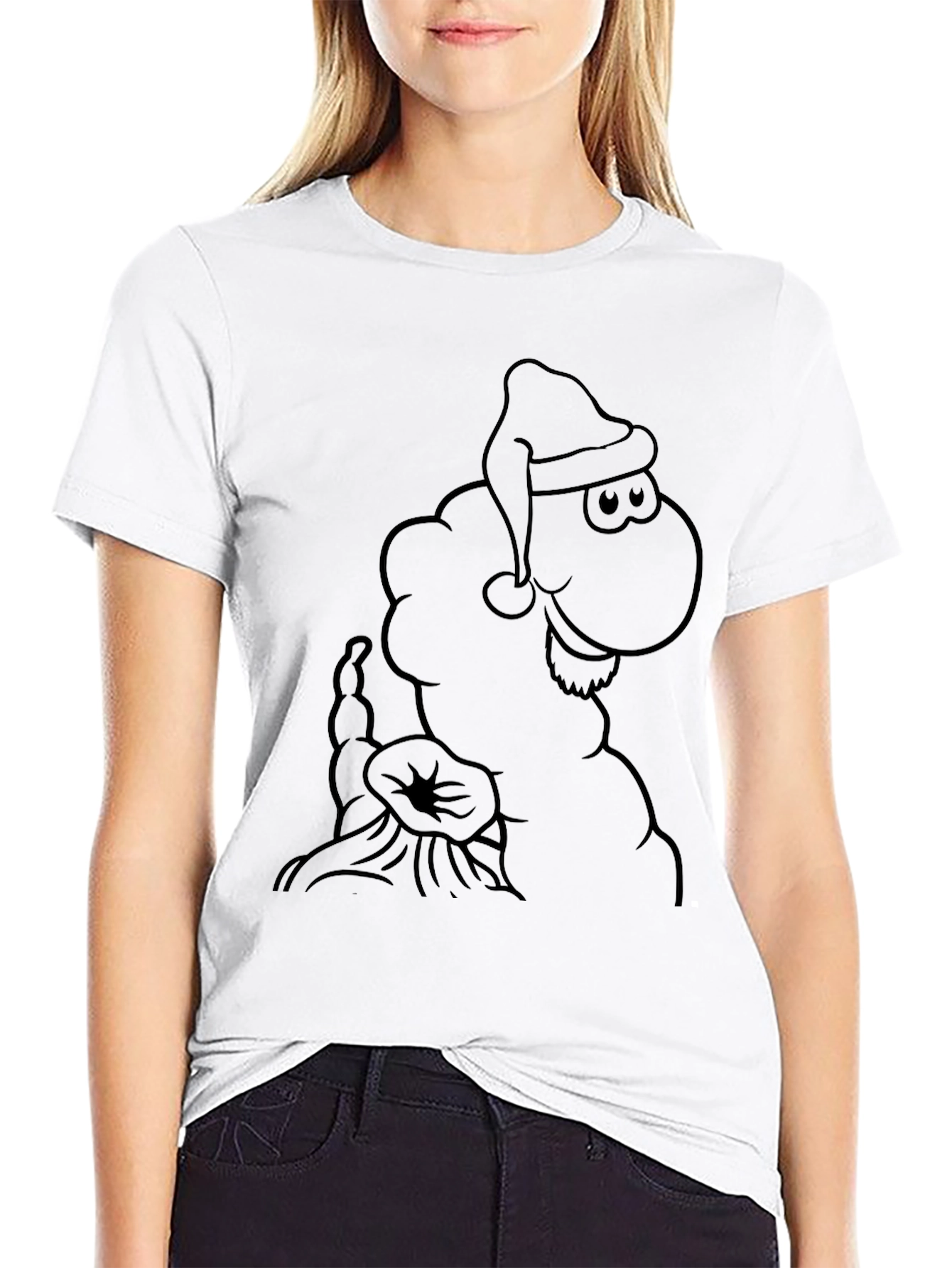 Santa Sheep Graphic T-Shirt