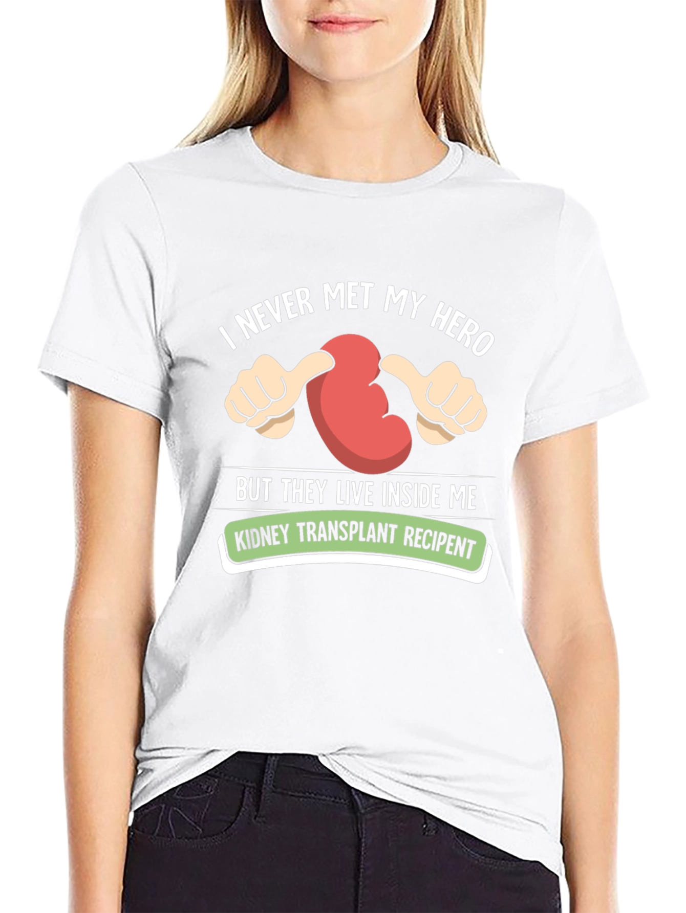 Kidney Transplant Recipient Hero Graphic T-Shirt